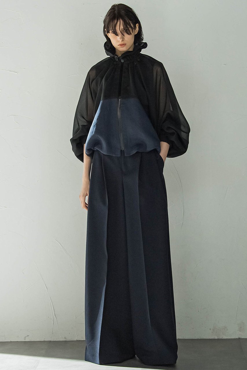 【エッセン ロートレアモン/ESSEN LAUTREAMONT】のポリエステルオーガンジードルマンブルゾン 人気、トレンドファッション・服の通販 founy(ファニー) 　ファッション　Fashion　レディースファッション　WOMEN　アウター　Coat Outerwear　ジャケット　Jackets　ブルゾン　Blouson/Jackets　オーガンジー　Organdy　シアー　Sheer　ジャケット　Jacket　スタンド　Stand　スポーティ　Sporty　トレンド　Trend　ブルゾン　Blouson　other-8|ID: prp329100004444699 ipo3291000000031325642