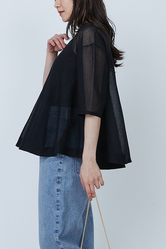 【プルミエ アロンディスモン/1er Arrondissement】のラッフルヘムニットプルオーバー インテリア・キッズ・メンズ・レディースファッション・服の通販 founy(ファニー) https://founy.com/ ファッション Fashion レディースファッション WOMEN トップス・カットソー Tops/Tshirt ニット Knit Tops プルオーバー Pullover シアー Sheer フェミニン Feminine フレア Flare エレガント 上品 Elegant NEW・新作・新着・新入荷 New Arrivals |ID: prp329100004444703 ipo3291000000031065747