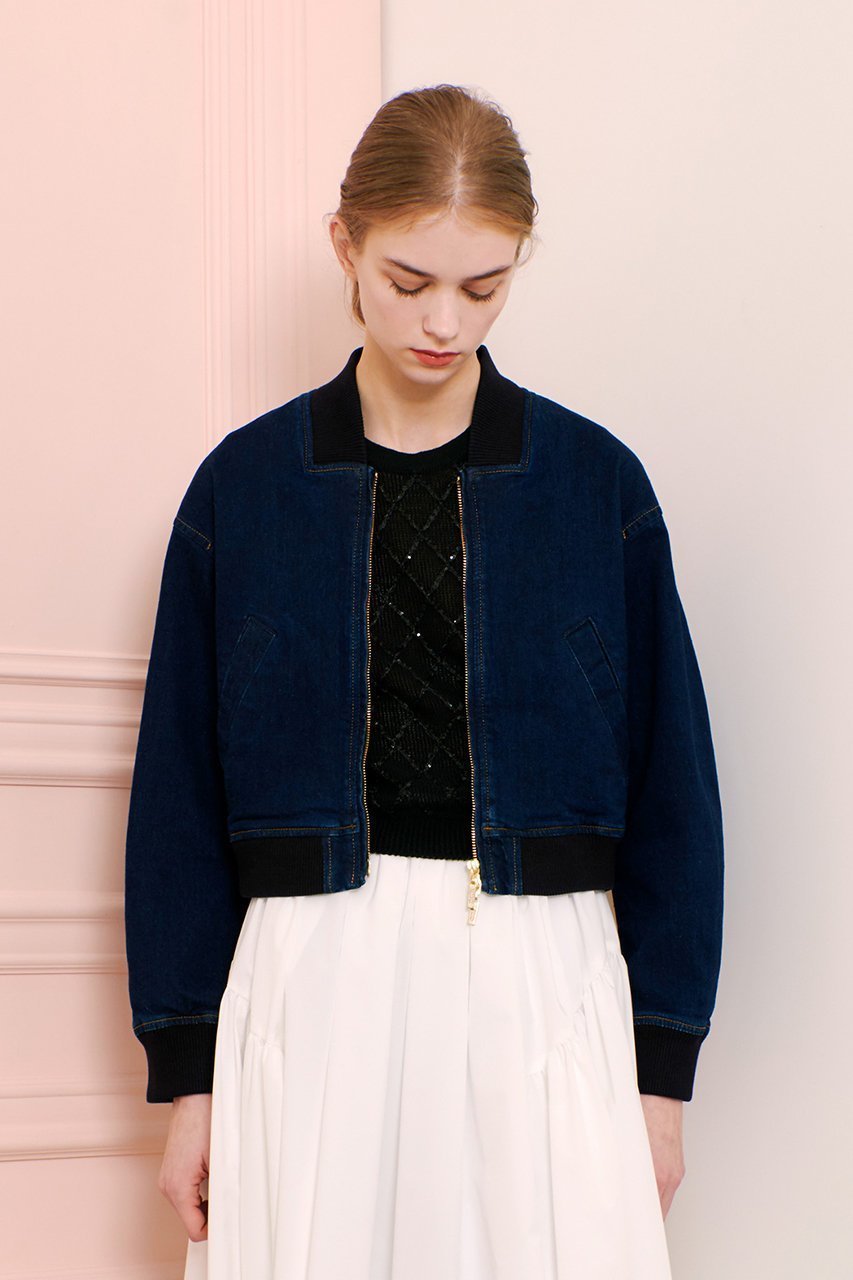 【アルアバイル/allureville】の【Loulou Willoughby】デニムBO 人気、トレンドファッション・服の通販 founy(ファニー) 　ファッション　Fashion　レディースファッション　Fashion for Women　アウター　Coat / Outerwear Collection　レディースジャケット・軽アウター　Jackets　ショート　Short, Short Length　ジャケット　Jacket, Outerwear　デニム　Denim, Jeans Material　トレンド　Trend, Trending Now　ブルゾン　Blouson, Bomber Jacket　other-8|ID: prp329100004444706 ipo3291000000032707033