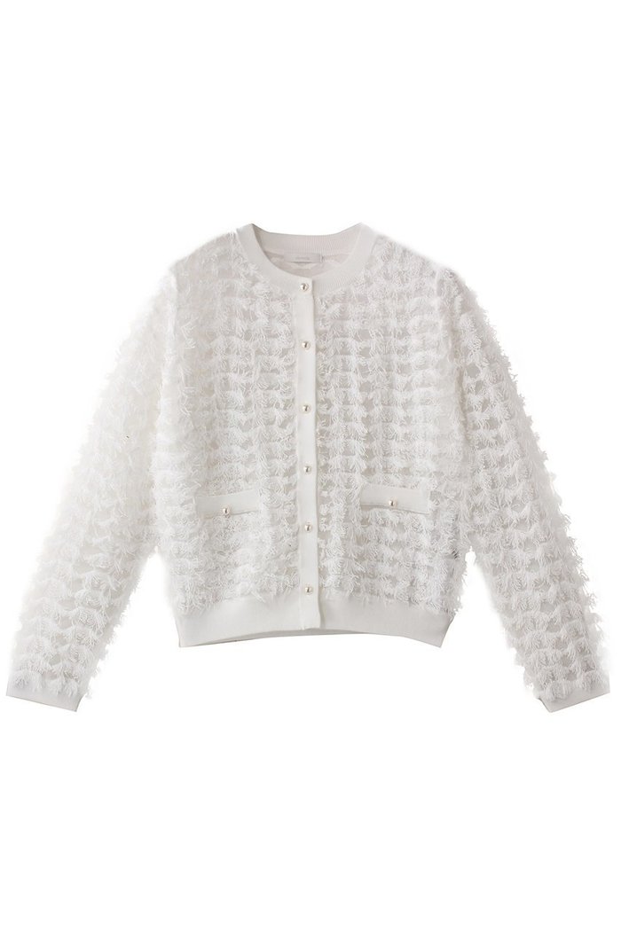 【アルアバイル/allureville】のシアーカットJQ カーディガン インテリア・キッズ・メンズ・レディースファッション・服の通販 founy(ファニー) https://founy.com/ ファッション Fashion レディースファッション WOMEN トップス・カットソー Tops/Tshirt ニット Knit Tops カーディガン Cardigans エレガント 上品 Elegant カーディガン Cardigan コンパクト Compact シアー Sheer ジャカード Jacquard パール Pearl フロント Front |ID: prp329100004444709 ipo3291000000031065765