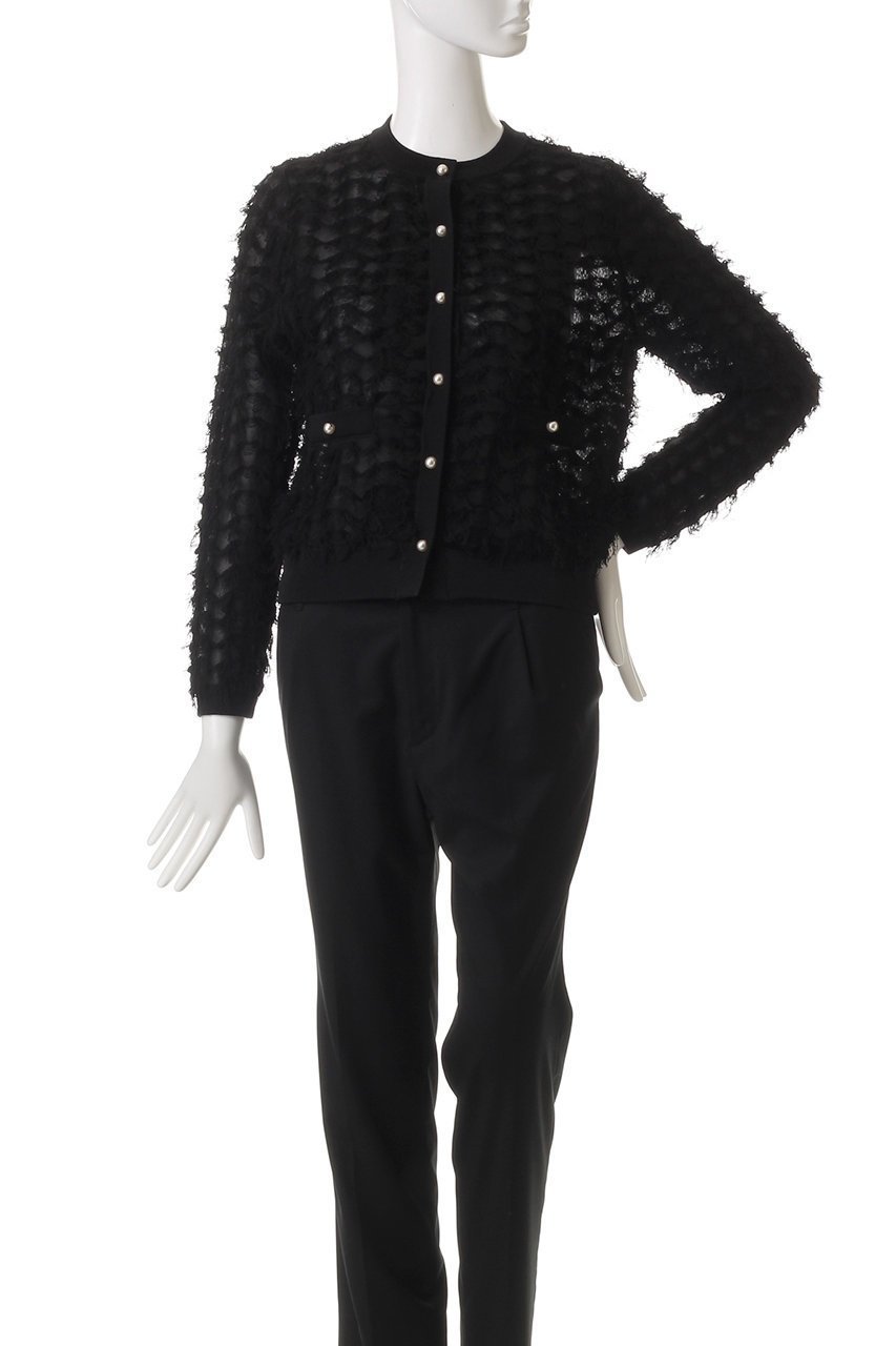 【アルアバイル/allureville】のシアーカットJQ カーディガン 人気、トレンドファッション・服の通販 founy(ファニー) 　ファッション　Fashion　レディースファッション　WOMEN　トップス・カットソー　Tops/Tshirt　ニット　Knit Tops　カーディガン　Cardigans　エレガント 上品　Elegant　カーディガン　Cardigan　コンパクト　Compact　シアー　Sheer　ジャカード　Jacquard　パール　Pearl　フロント　Front　other-2|ID: prp329100004444709 ipo3291000000031255298