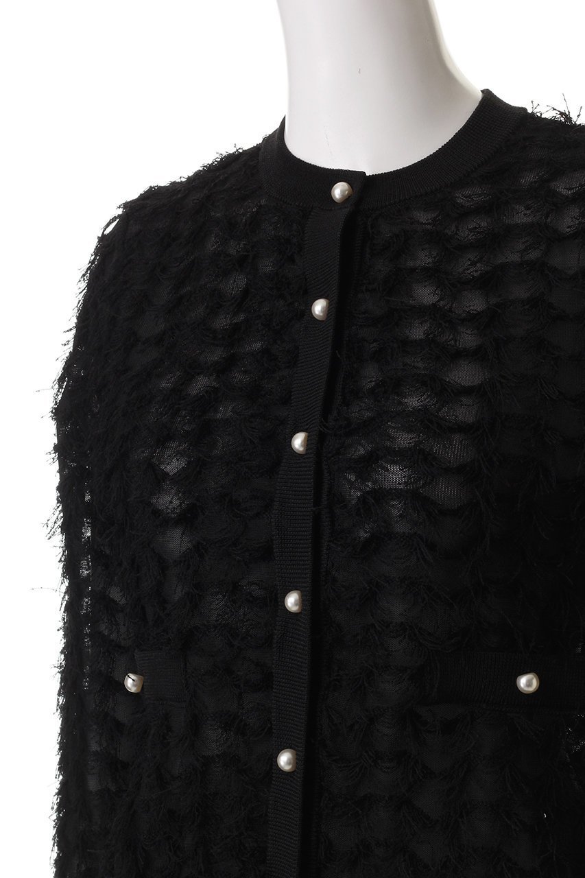 【アルアバイル/allureville】のシアーカットJQ カーディガン 人気、トレンドファッション・服の通販 founy(ファニー) 　ファッション　Fashion　レディースファッション　WOMEN　トップス・カットソー　Tops/Tshirt　ニット　Knit Tops　カーディガン　Cardigans　エレガント 上品　Elegant　カーディガン　Cardigan　コンパクト　Compact　シアー　Sheer　ジャカード　Jacquard　パール　Pearl　フロント　Front　other-5|ID: prp329100004444709 ipo3291000000031325662