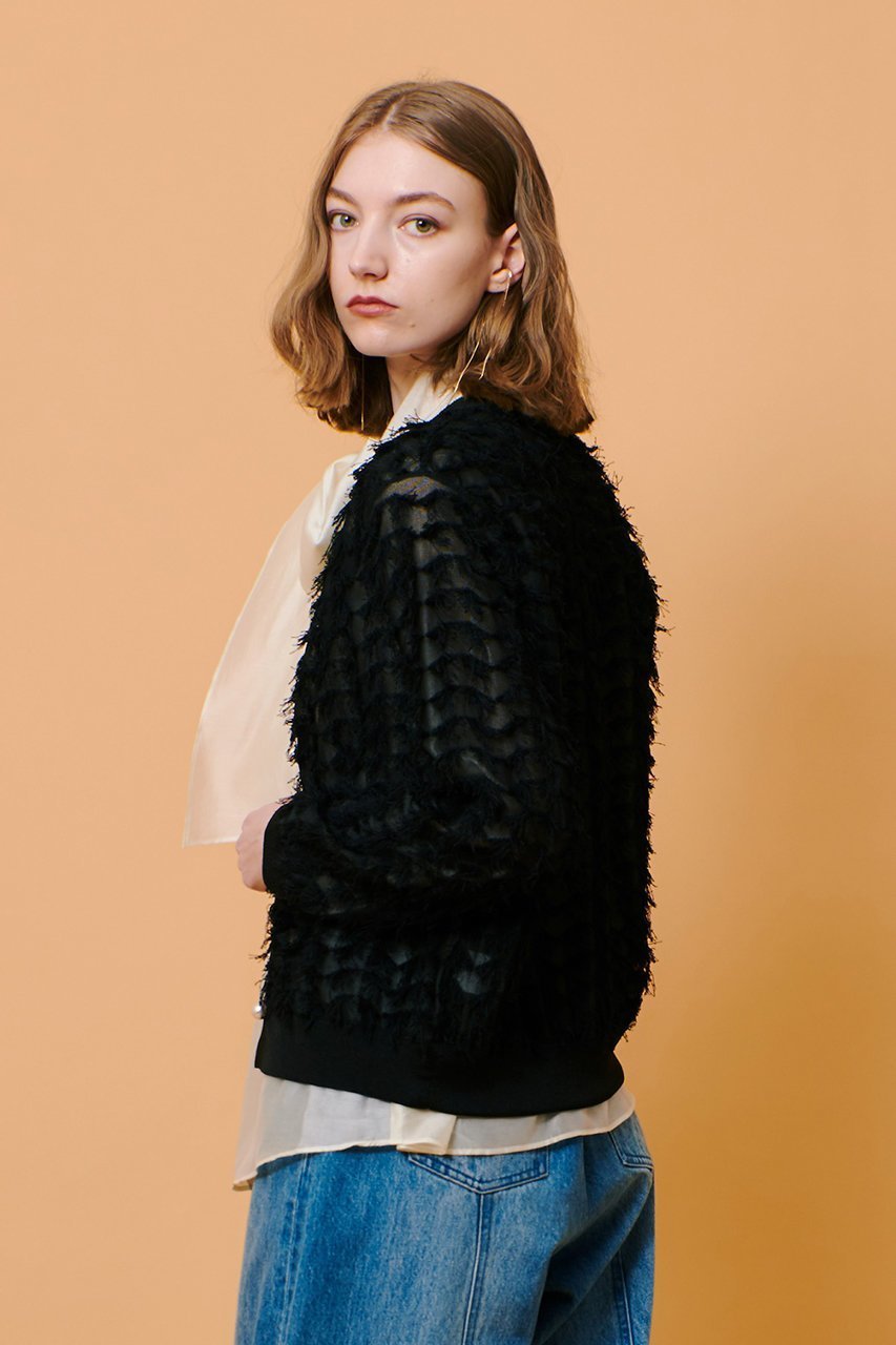 【アルアバイル/allureville】のシアーカットJQ カーディガン 人気、トレンドファッション・服の通販 founy(ファニー) 　ファッション　Fashion　レディースファッション　WOMEN　トップス・カットソー　Tops/Tshirt　ニット　Knit Tops　カーディガン　Cardigans　エレガント 上品　Elegant　カーディガン　Cardigan　コンパクト　Compact　シアー　Sheer　ジャカード　Jacquard　パール　Pearl　フロント　Front　other-7|ID: prp329100004444709 ipo3291000000031632092