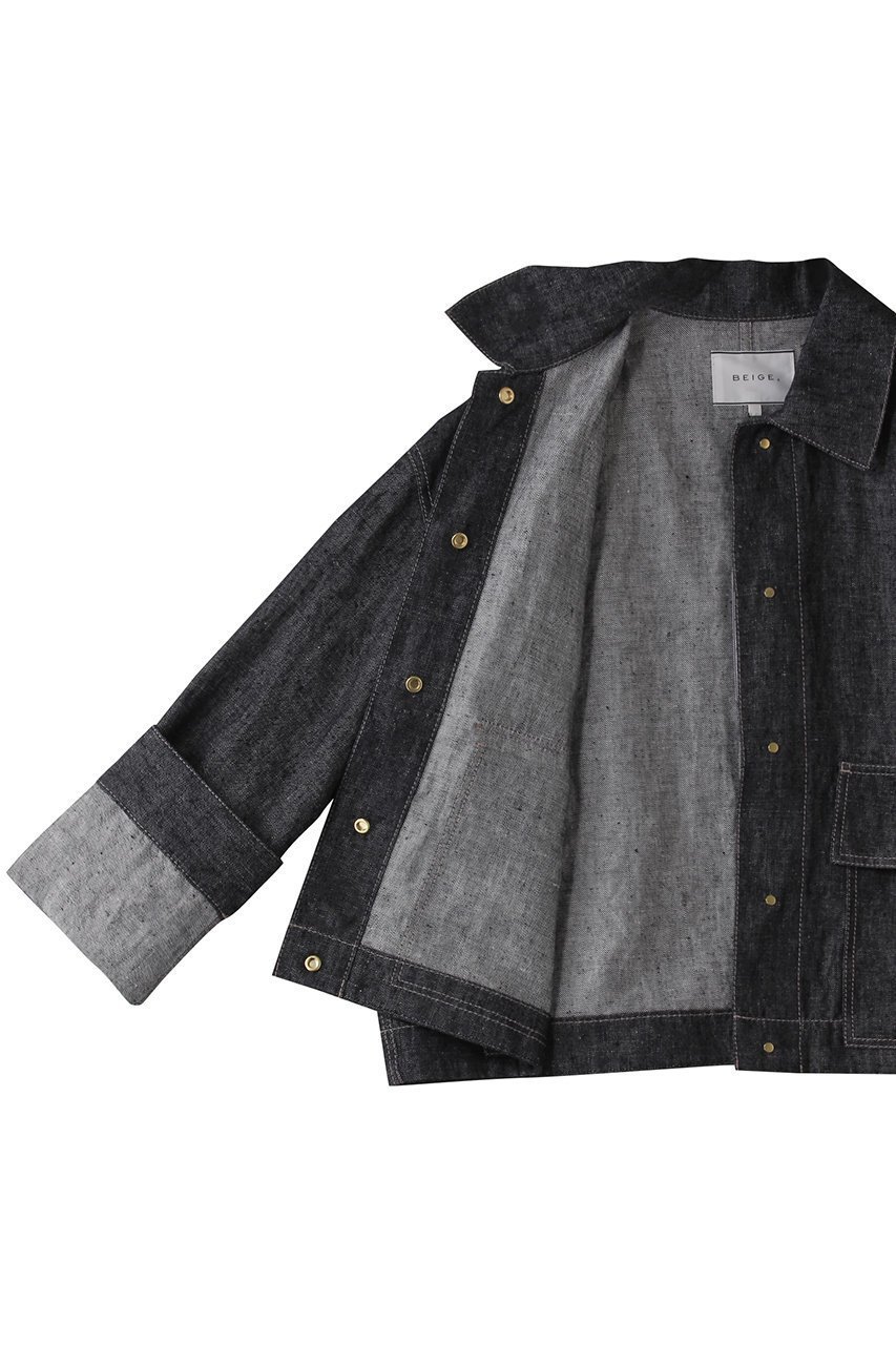 【ベイジ,/BEIGE,】のCUPHEA(クフェア)/アウトポケットジャケット 人気、トレンドファッション・服の通販 founy(ファニー) 　ファッション　Fashion　レディースファッション　WOMEN　アウター　Coat Outerwear　ジャケット　Jackets　クロップド　Cropped　ジャケット　Jacket　デニム　Denim　トレンド　Trend　ポケット　Pocket　ロング　Long　ワイド　Wide　ワーク　Work　other-6|ID: prp329100004444711 ipo3291000000031325666
