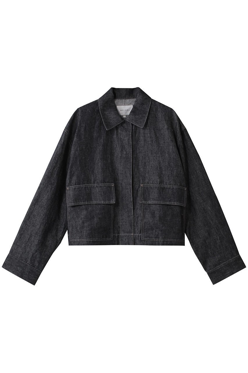 【ベイジ,/BEIGE,】のCUPHEA(クフェア)/アウトポケットジャケット インテリア・キッズ・メンズ・レディースファッション・服の通販 founy(ファニー) 　ファッション　Fashion　レディースファッション　Fashion for Women　アウター　Coat / Outerwear Collection　レディースジャケット・軽アウター　Jackets　クロップド　Cropped, Short Length　ジャケット　Jacket, Outerwear　デニム　Denim, Jeans Material　トレンド　Trend, Trending Now　ポケット　Pocket, Pocket Detail　ロング　Long, Long-Length　ワイド　Wide, Wide Fit　ワーク　Workwear, Utility Style　Indigo|ID: prp329100004444711 ipo3291000000035637323