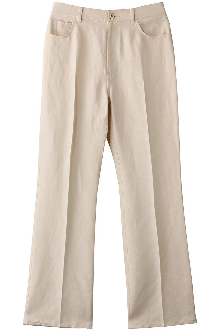 【ベイジ,/BEIGE,】のCUPHEA(クフェア)/センタープレス入りフレアパンツ 人気、トレンドファッション・服の通販 founy(ファニー) 　ファッション　Fashion　レディースファッション　Fashion for Women　パンツ　Pants & Trousers　スニーカー　Sneakers, Trainers　センター　Center, Center Line　トレンド　Trend, Trending Now　フレア　Flare, Flared　エレガント 上品　Elegant　 other-1|ID: prp329100004444713 ipo3291000000035068580