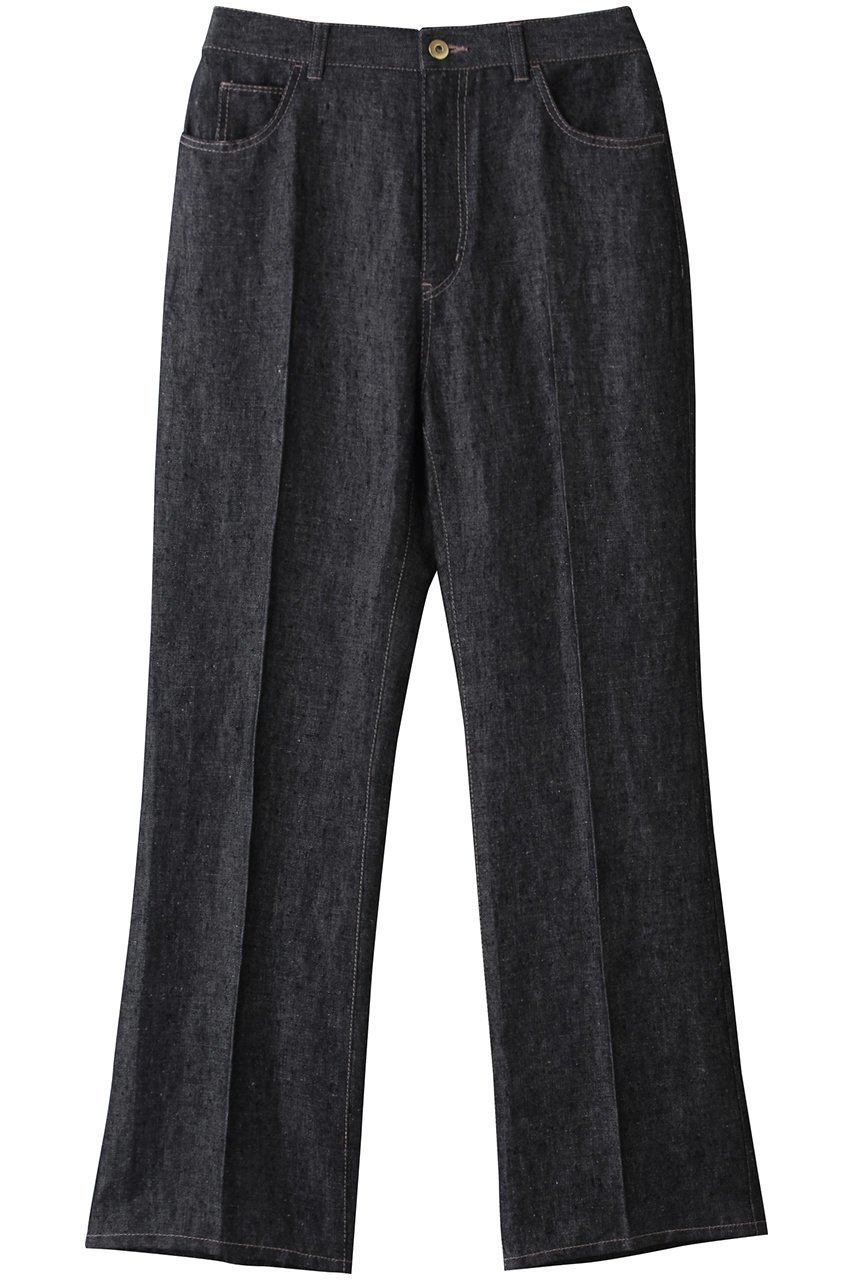 【ベイジ,/BEIGE,】のCUPHEA(クフェア)/センタープレス入りフレアパンツ インテリア・キッズ・メンズ・レディースファッション・服の通販 founy(ファニー) 　ファッション　Fashion　レディースファッション　Fashion for Women　パンツ　Pants & Trousers　スニーカー　Sneakers, Trainers　センター　Center, Center Line　トレンド　Trend, Trending Now　フレア　Flare, Flared　エレガント 上品　Elegant　Indigo|ID: prp329100004444713 ipo3291000000035637508