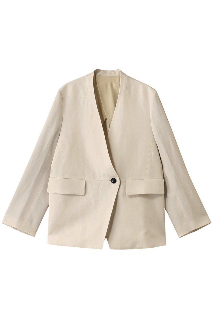 【デパリエ/DEPAREILLE】のトリアセテートリネンノーカラージャケット インテリア・キッズ・メンズ・レディースファッション・服の通販 founy(ファニー) https://founy.com/ ファッション Fashion レディースファッション WOMEN アウター Coat Outerwear ジャケット Jackets ノーカラージャケット No Collar Leather Jackets おすすめ Recommend シンプル Simple ジャケット Jacket セットアップ Set Up フェミニン Feminine マニッシュ Mannish リネン Linen リラックス Relax エレガント 上品 Elegant NEW・新作・新着・新入荷 New Arrivals |ID: prp329100004444715 ipo3291000000031065784