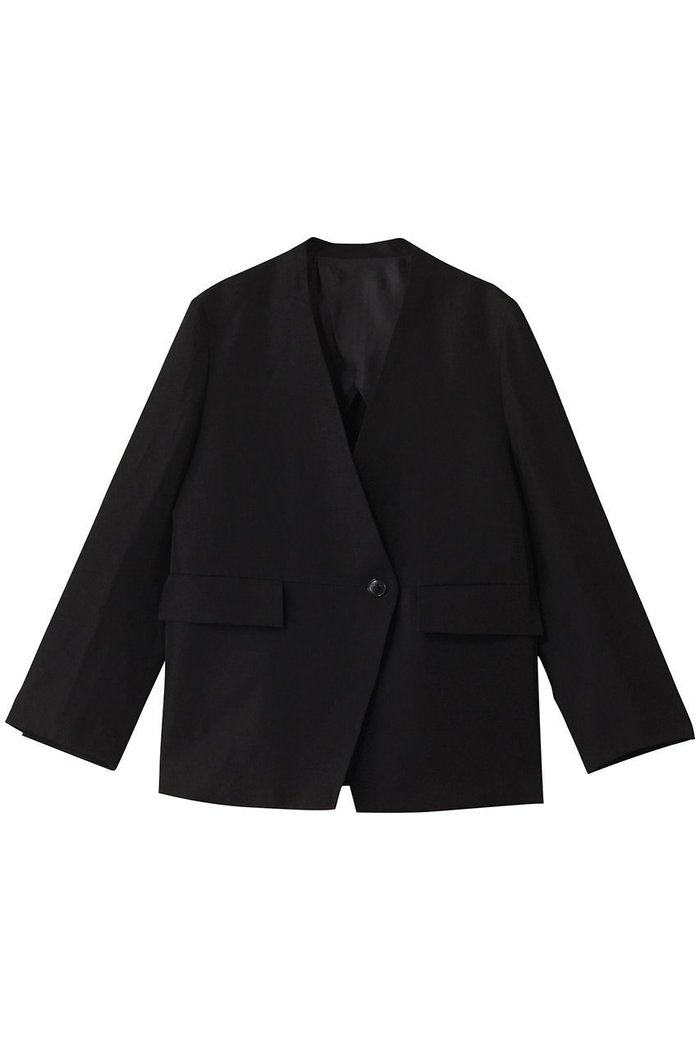【デパリエ/DEPAREILLE】のトリアセテートリネンノーカラージャケット インテリア・キッズ・メンズ・レディースファッション・服の通販 founy(ファニー) https://founy.com/ ファッション Fashion レディースファッション WOMEN アウター Coat Outerwear ジャケット Jackets ノーカラージャケット No Collar Leather Jackets おすすめ Recommend シンプル Simple ジャケット Jacket セットアップ Set Up フェミニン Feminine マニッシュ Mannish リネン Linen リラックス Relax エレガント 上品 Elegant 再入荷 Restock/Back In Stock/Re Arrival |ID: prp329100004444715 ipo3291000000031065786