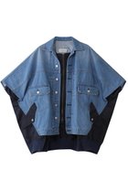 【ヒューエルミュージアム/hueLe Museum】の【STUMBLY】Deim / MA-1 Combi Gilet Poncho ネイビー|ID: prp329100004444717 ipo3291000000036061318