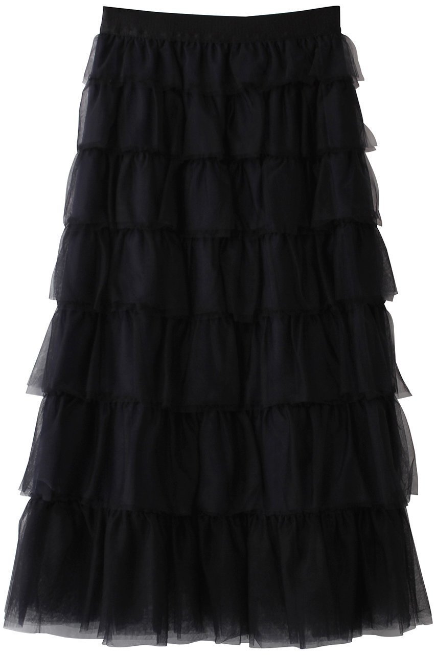 【ヒューエルミュージアム/hueLe Museum】の【STUMBLY】Layered Tulle Skirt インテリア・キッズ・メンズ・レディースファッション・服の通販 founy(ファニー) 　ファッション　Fashion　レディースファッション　Fashion for Women　スカート　Skirts　ロングスカート　Long Skirts / Maxi & Midi Skirts　オケージョン　Occasion Wear　チュール　Tulip, Tulip Motif　リュクス　Luxury, Elegant, High-End, Chic　ロング　Long, Long-Length　ネイビー|ID: prp329100004444720 ipo3291000000032824996