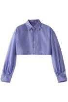 【ヒューエルミュージアム/hueLe Museum】の【STUMBLY】Sheer Cropped Shirt ブルー|ID:prp329100004444721