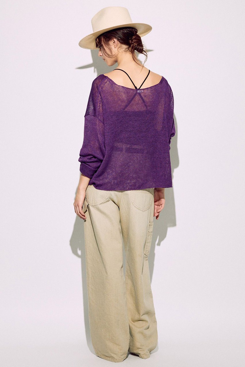 【ブリル/BRILL】のリネンリラックスプルオーバー 人気、トレンドファッション・服の通販 founy(ファニー) 　ファッション　Fashion　レディースファッション　WOMEN　トップス・カットソー　Tops/Tshirt　ニット　Knit Tops　プルオーバー　Pullover　シンプル　Simple　リネン　Linen　other-6|ID: prp329100004444722 ipo3291000000031325687
