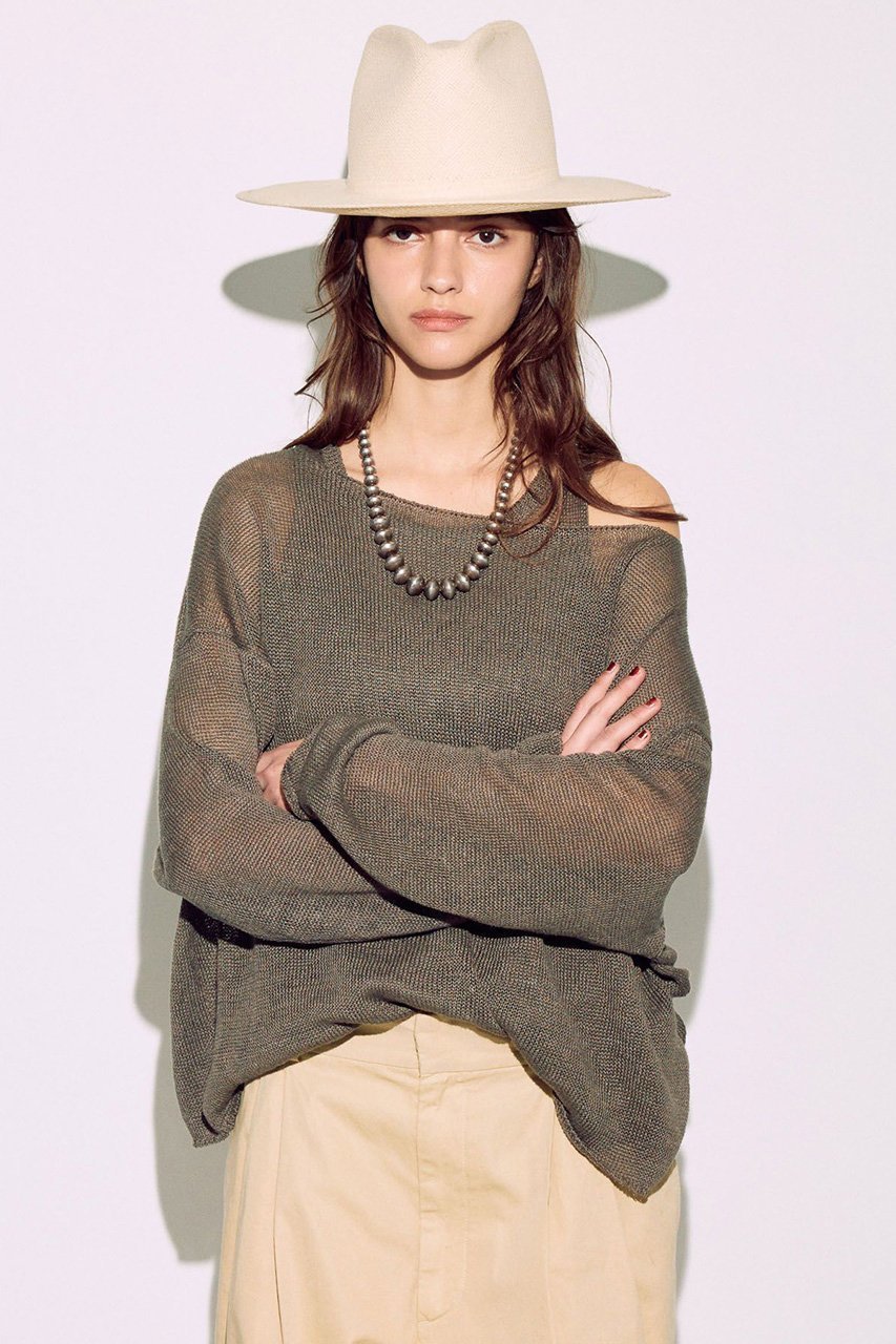 【ブリル/BRILL】のリネンリラックスプルオーバー インテリア・キッズ・メンズ・レディースファッション・服の通販 founy(ファニー) 　ファッション　Fashion　レディースファッション　Fashion for Women　トップス・カットソー　Cut & Sew Tops　ニット　Knit Tops & Sweaters　カジュアルプルオーバー・ニットトップス　Pullovers & Knit Tops / Casual Pullovers　シンプル　Simple, Minimal　リネン　Linen, Linen Fabric　ブラウン|ID: prp329100004444722 ipo3291000000036259872