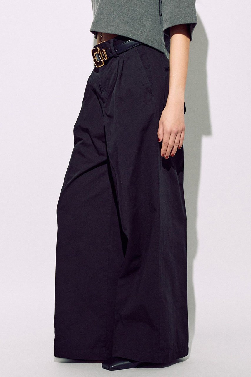 【ブリル/BRILL】のコットンタックワイドパンツ 人気、トレンドファッション・服の通販 founy(ファニー) 　ファッション　Fashion　レディースファッション　WOMEN　パンツ　Pants　ストレート　Straight　スラックス　Slacks　ツイル　Twill　エレガント 上品　Elegant　other-2|ID: prp329100004444725 ipo3291000000031255415