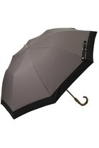 【グレイシー/Gracy】の晴雨兼用楽折傘 切継×裏レオパードプリント ディープトープ×ブラック|ID: prp329100004444728 ipo3291000000032800702