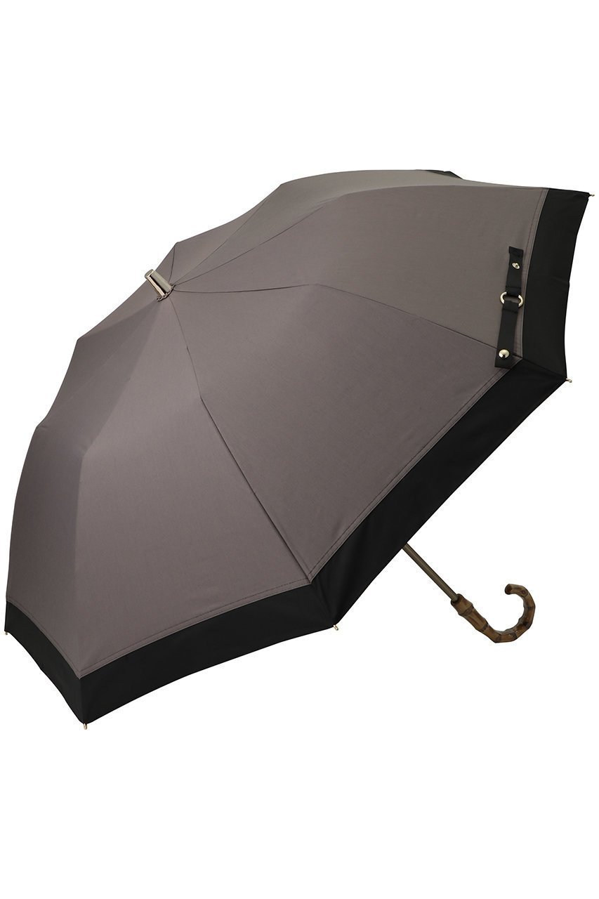 【グレイシー/Gracy】の晴雨兼用楽折傘 切継×裏レオパードプリント インテリア・キッズ・メンズ・レディースファッション・服の通販 founy(ファニー) 　ファッション　Fashion　レディースファッション　Fashion for Women　レイングッズ・傘・晴雨兼用傘　Umbrellas & Rain Gear　エレガント 上品　Elegant　ハンカチ　Handkerchief, Hanky　レオパード　Leopard, Animal Print　傘　Umbrella, Parasol　夏　Summer　時計　Watch, Wristwatch　無地　Plain, Solid Color　ディープトープ×ブラック|ID: prp329100004444728 ipo3291000000032800702