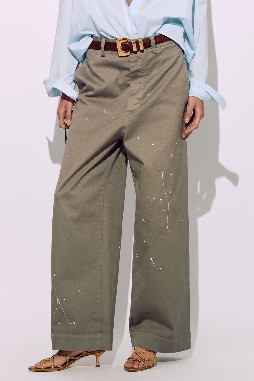 【ブリル/BRILL】のペイントチノパンツ インテリア・キッズ・メンズ・レディースファッション・服の通販 founy(ファニー) 　ファッション　Fashion　レディースファッション　WOMEN　パンツ　Pants　コンパクト　Compact　ストレッチ　Stretch　ボトム　Bottom　ポケット　Pocket　リラックス　Relax　エレガント 上品　Elegant　カーキ|ID: prp329100004446164 ipo3291000000031836702