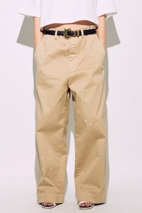【ブリル/BRILL】のペイントチノパンツ 人気、トレンドファッション・服の通販 founy(ファニー) ファッション Fashion レディースファッション Fashion for Women パンツ Pants & Trousers コンパクト Compact, Small Size ストレッチ Stretch, Stretchy Fabric ボトム Bottoms, Lower Wear ポケット Pocket, Pocket Detail リラックス Relax, Relaxed Fit エレガント 上品 Elegant |ID:prp329100004446164