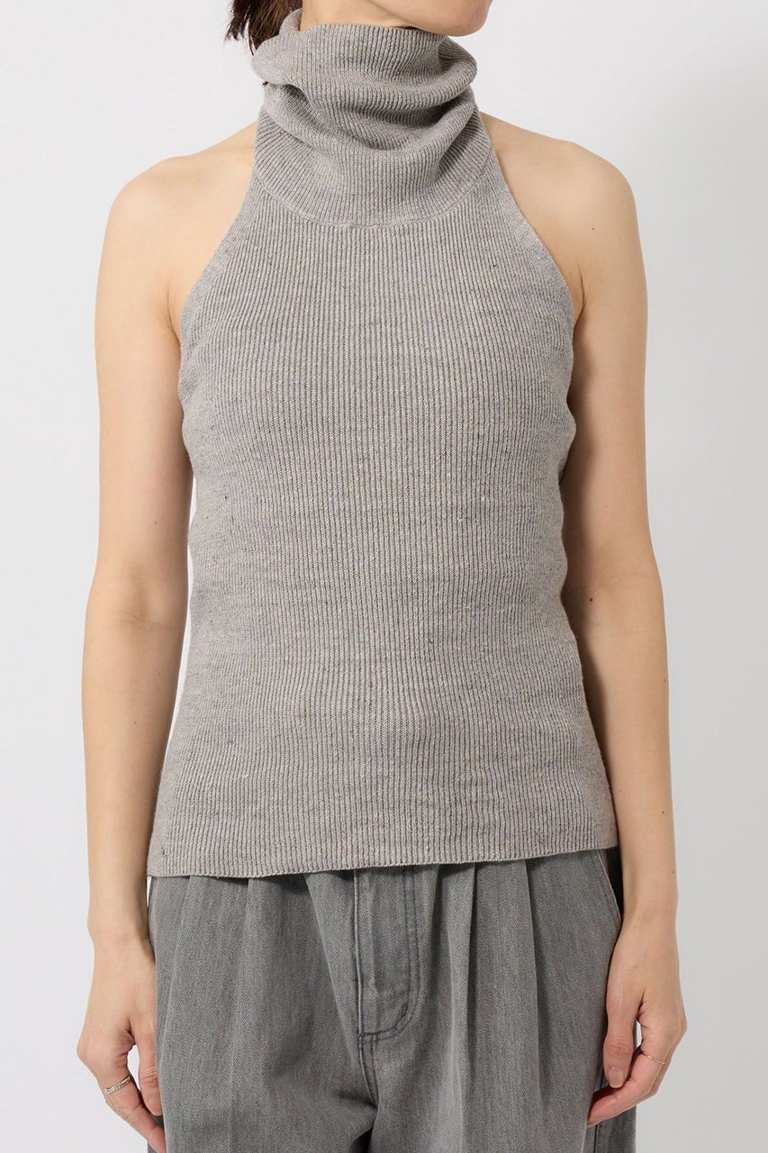 【ブリル/BRILL】のノースリハイネックプルオーバー 人気、トレンドファッション・服の通販 founy(ファニー) 　ファッション　Fashion　レディースファッション　WOMEN　トップス・カットソー　Tops/Tshirt　ニット　Knit Tops　プルオーバー　Pullover　イタリア　Italy　エレガント 上品　Elegant　シンプル　Simple　ストレッチ　Stretch　タートルネック　Turtleneck　フィット　Fit　フレンチ　French　リネン　Linen　NEW・新作・新着・新入荷　New Arrivals　other-7|ID: prp329100004446167 ipo3291000000031325427