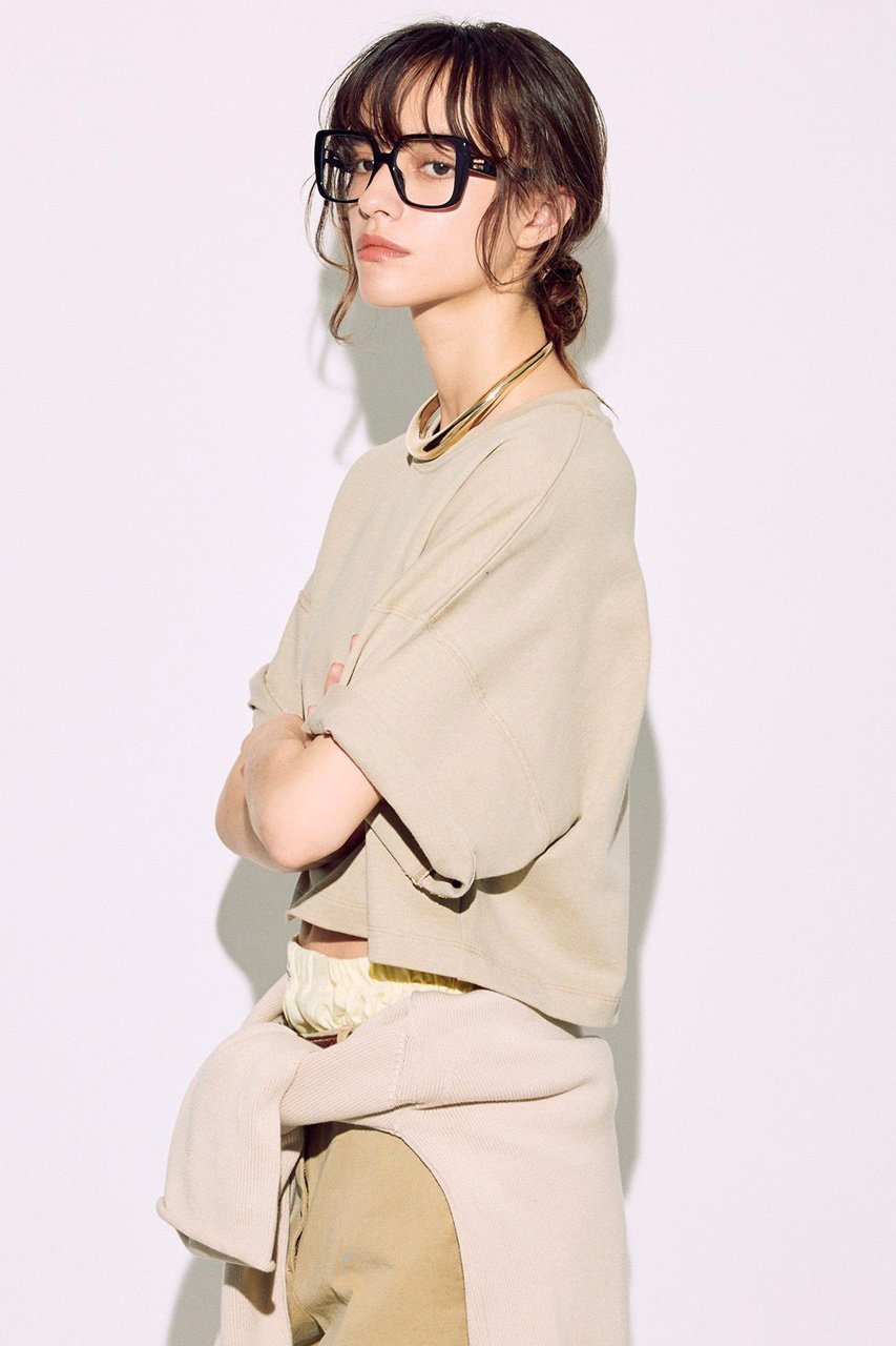 【ブリル/BRILL】のショートユルTシャツ 人気、トレンドファッション・服の通販 founy(ファニー) 　ファッション　Fashion　レディースファッション　WOMEN　トップス・カットソー　Tops/Tshirt　シャツ/ブラウス　Shirts/Blouses　ロング / Tシャツ　T-Shirts　カットソー　Cut and Sewn　ショート　Short　スリーブ　Sleeve　ヴィンテージ　Vintage　other-2|ID: prp329100004446168 ipo3291000000031254589