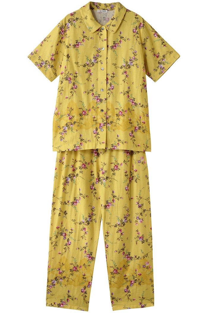 【イクコ/IKUKO / GOODS】のダブルガーゼ花柄プリント襟付き半袖パジャマ インテリア・キッズ・メンズ・レディースファッション・服の通販 founy(ファニー) https://founy.com/ アンティーク Antique-Inspired ダブル Double, Double-Breasted パジャマ Pajamas, Sleepwear フェミニン Feminine, Girly プリント Print, Printed Pattern マニッシュ Mannish, Boyish リラックス Relax, Relaxed Fit ローズ Rose, Rose Motif 半袖 Short Sleeve, Half Sleeve 吸水 Absorbent, Quick-Dry 夏 Summer 定番 Standard, Basic Item 春 Spring S/S・春夏 SS, Spring/Summer, Warm Season |ID: prp329100004446170 ipo3291000000032833437