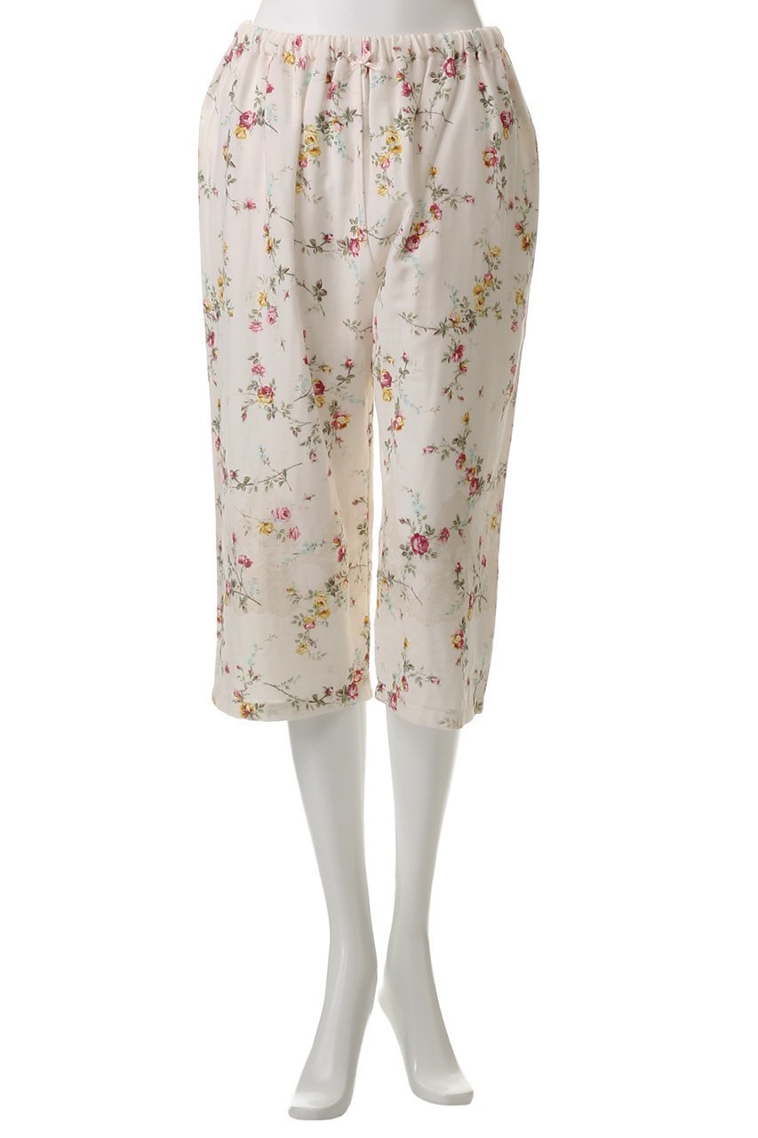 【イクコ/IKUKO】のダブルガーゼ花柄プリント フレンチスリーブパジャマ 人気、トレンドファッション・服の通販 founy(ファニー) 　ファッション　Fashion　レディースファッション　Fashion for Women　アンティーク　Antique-Inspired　ダブル　Double, Double-Breasted　パジャマ　Pajamas, Sleepwear　フェミニン　Feminine, Girly　プリント　Print, Printed Pattern　リボン　Ribbon, Bow　リラックス　Relax, Relaxed Fit　レース　Lace, Lace Fabric　ローズ　Rose, Rose Motif　吸水　Absorbent, Quick-Dry　夏　Summer　定番　Standard, Basic Item　春　Spring　S/S・春夏　SS, Spring/Summer, Warm Season　other-6|ID: prp329100004446171 ipo3291000000032833452
