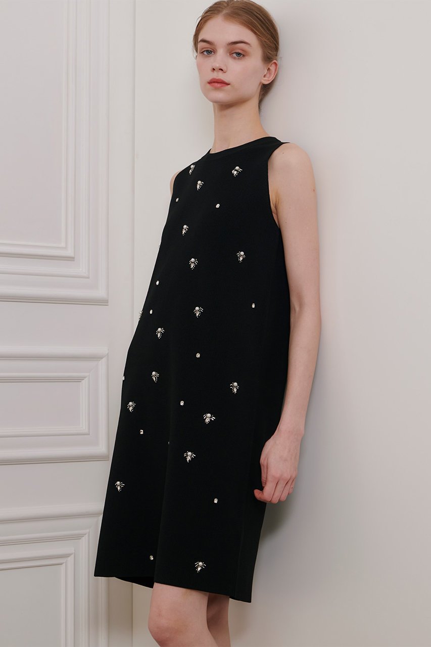 【アルアバイル/allureville】の【Loulou Willoughby】ジュエルワンピース 人気、トレンドファッション・服の通販 founy(ファニー) 　ファッション　Fashion　レディースファッション　WOMEN　ワンピース　Dress　チュニック　Tunic　アクセサリー　Accessories　エレガント 上品　Elegant　シンプル　Simple　ジャケット　Jacket　ジュエル　Jewel　ストレート　Straight　チュニック　Tunic　ノースリーブ　No Sleeve　パーティ　Party　ビジュー　Bijou　other-7|ID: prp329100004446180 ipo3291000000031369522
