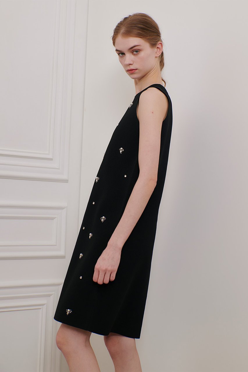 【アルアバイル/allureville】の【Loulou Willoughby】ジュエルワンピース 人気、トレンドファッション・服の通販 founy(ファニー) 　ファッション　Fashion　レディースファッション　WOMEN　ワンピース　Dress　チュニック　Tunic　アクセサリー　Accessories　エレガント 上品　Elegant　シンプル　Simple　ジャケット　Jacket　ジュエル　Jewel　ストレート　Straight　チュニック　Tunic　ノースリーブ　No Sleeve　パーティ　Party　ビジュー　Bijou　other-8|ID: prp329100004446180 ipo3291000000031369524