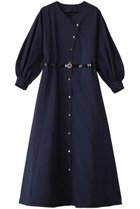 【アルアバイル/allureville】の【Loulou Willoughby】ヴィンテージオーガンパフワンピース ネイビー|ID:prp329100004446181