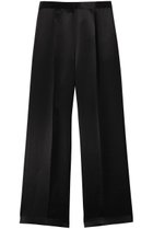 【アルアバイル/allureville】のアセテートサテンタックパンツ 人気、トレンドファッション・服の通販 founy(ファニー) ファッション Fashion レディースファッション Ladies' Fashion Online パンツ Pants エレガント 上品 Elegant サテン Satin ジャケット Jacket センター Center フラット Flat ワイド Wide 再入荷 Restock/Back In Stock/Re Arrival thumbnail ブラック|ID: prp329100004446183 ipo3291000000032685019