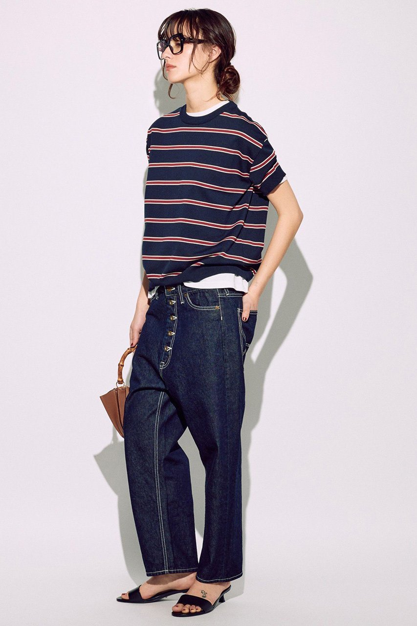 【ブリル/BRILL】のマルチボーダークルーネックプルオーバー 人気、トレンドファッション・服の通販 founy(ファニー) 　ファッション　Fashion　レディースファッション　WOMEN　トップス・カットソー　Tops/Tshirt　シャツ/ブラウス　Shirts/Blouses　ロング / Tシャツ　T-Shirts　プルオーバー　Pullover　カットソー　Cut and Sewn　おすすめ　Recommend　インナー　Inner　ショート　Short　ストレッチ　Stretch　スリーブ　Sleeve　ボーダー　Border　other-5|ID: prp329100004446187 ipo3291000000031325464