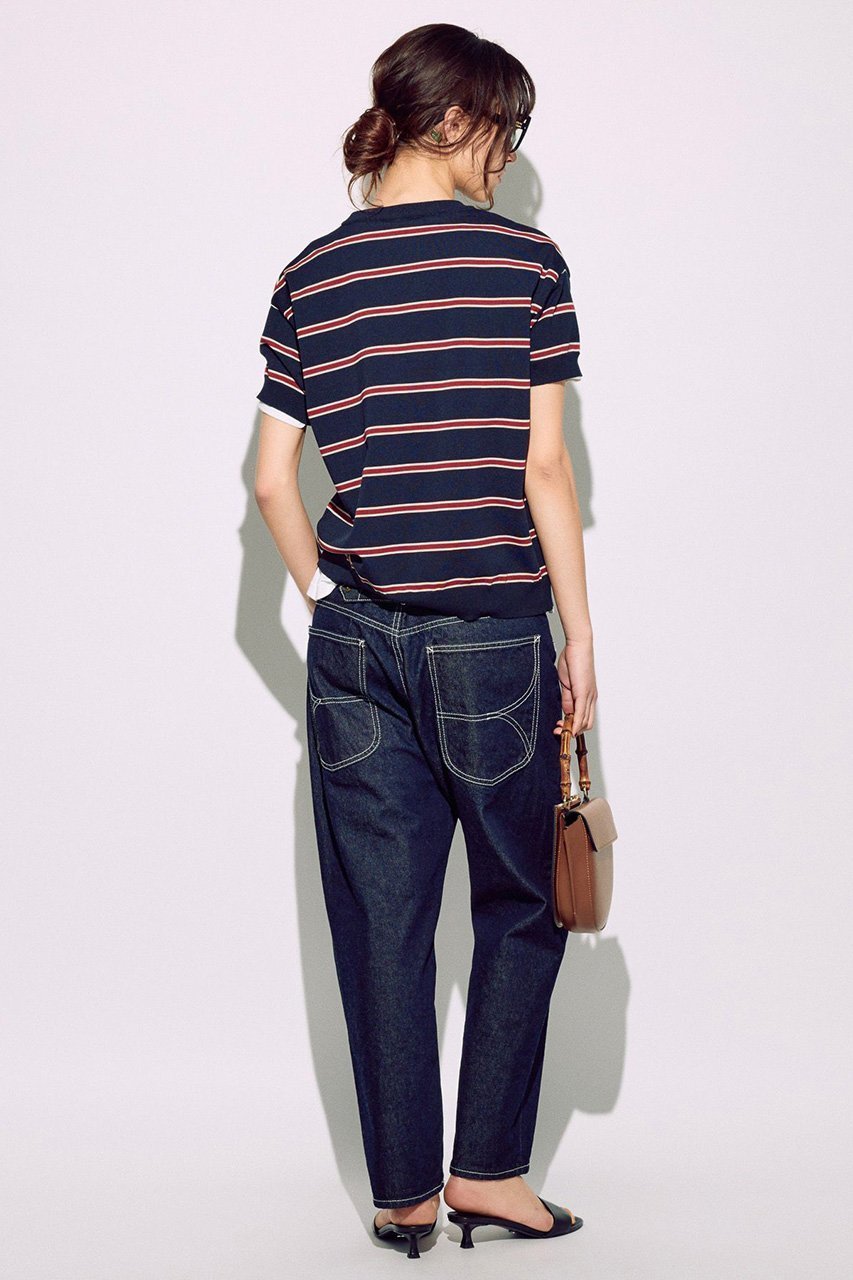 【ブリル/BRILL】のマルチボーダークルーネックプルオーバー 人気、トレンドファッション・服の通販 founy(ファニー) 　ファッション　Fashion　レディースファッション　WOMEN　トップス・カットソー　Tops/Tshirt　シャツ/ブラウス　Shirts/Blouses　ロング / Tシャツ　T-Shirts　プルオーバー　Pullover　カットソー　Cut and Sewn　おすすめ　Recommend　インナー　Inner　ショート　Short　ストレッチ　Stretch　スリーブ　Sleeve　ボーダー　Border　other-6|ID: prp329100004446187 ipo3291000000031325465