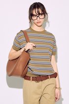 【ブリル/BRILL】のマルチボーダークルーネックプルオーバー 人気、トレンドファッション・服の通販 founy(ファニー) ファッション Fashion レディースファッション Fashion for Women トップス・カットソー Cut & Sew Tops シャツ・ブラウス・オフィスカジュアル Elegant Blouses & Button-Ups ロングTシャツ・Tシャツ Longline T-Shirts & Tees カジュアルプルオーバー・ニットトップス Pullovers & Knit Tops / Casual Pullovers カットソー・ベーシックTシャツ Cut-and-Sewn Tops / Stretch Tees & Basics おすすめ Recommended / Our Picks インナー Innerwear ショート Short, Short Length ストレッチ Stretch, Stretchy Fabric スリーブ Sleeve, Long Sleeve / Short Sleeve ボーダー Border, Stripe thumbnail カーキ|ID: prp329100004446187 ipo3291000000032853318