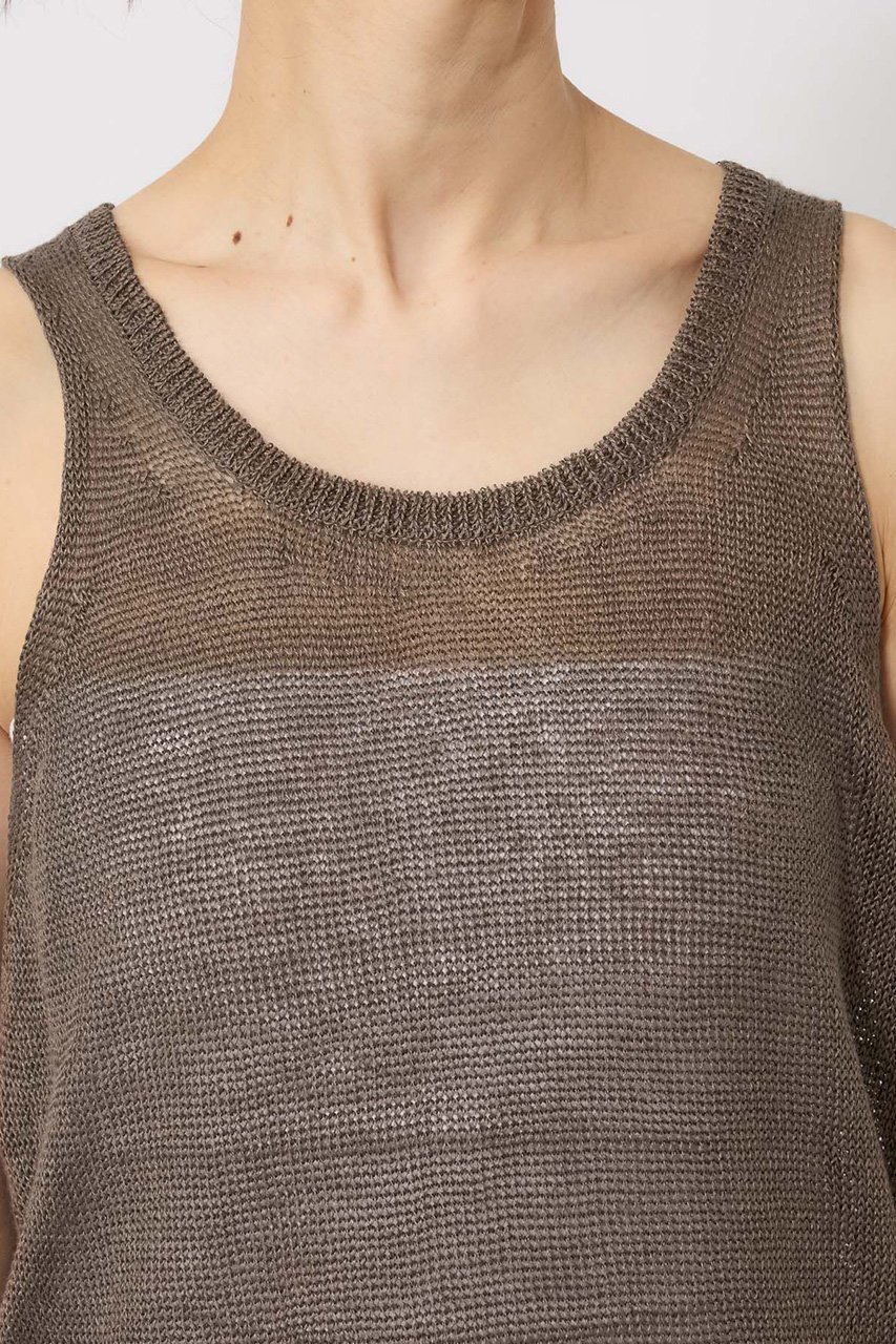 【ブリル/BRILL】のニットキャミソール 人気、トレンドファッション・服の通販 founy(ファニー) 　ファッション　Fashion　レディースファッション　WOMEN　トップス・カットソー　Tops/Tshirt　ニット　Knit Tops　キャミソール / ノースリーブ　No Sleeves　プルオーバー　Pullover　キャミソール　Camisole　リネン　Linen　other-8|ID: prp329100004446188 ipo3291000000031325469