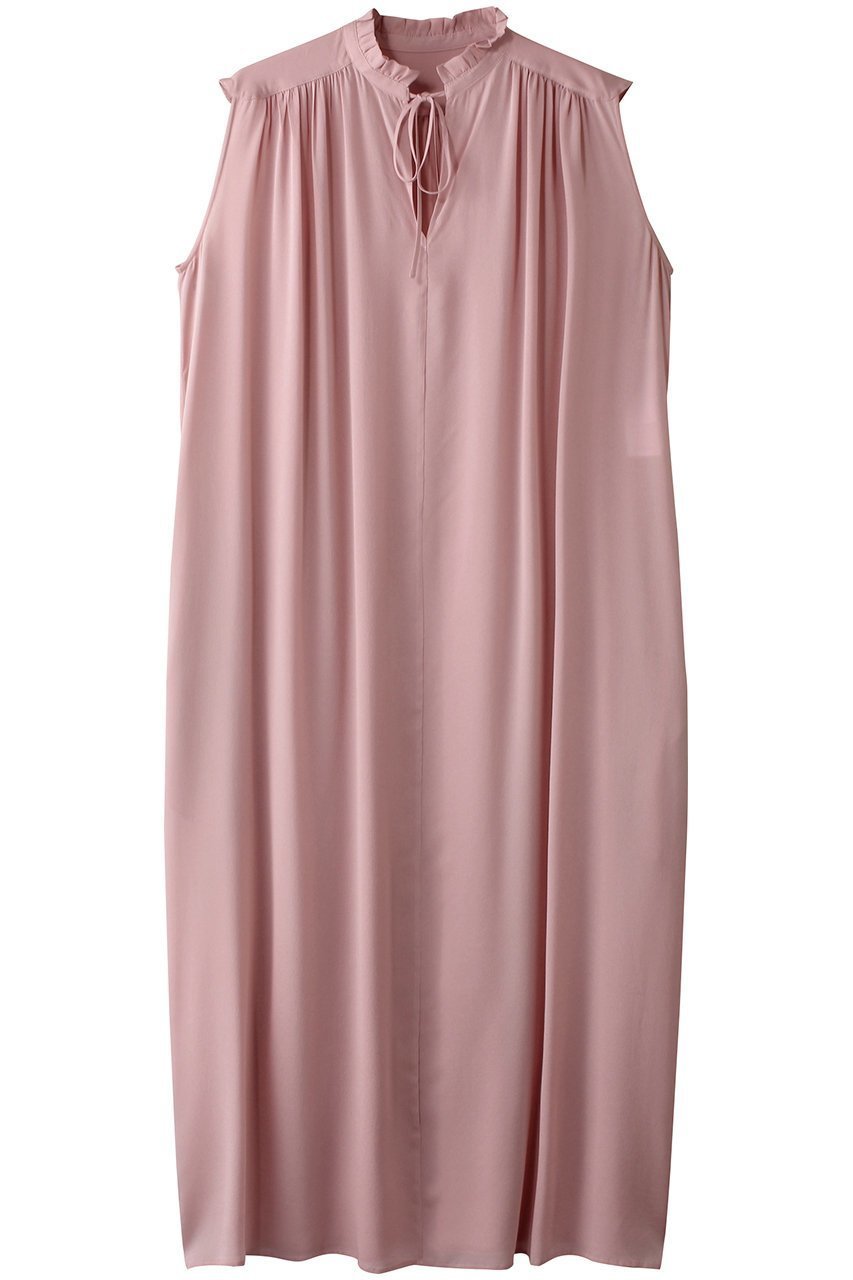 【ベイジ,/BEIGE,】のMUSCARI(ムスカリ)/ソフトシルクスキッパードレス インテリア・キッズ・メンズ・レディースファッション・服の通販 founy(ファニー) 　ファッション　Fashion　レディースファッション　Fashion for Women　ワンピース　Dresses　フォーマル・パーティードレス・結婚式用ドレス　Elegant & Casual Dresses　チュニック　Tunic Tops & Dresses　エレガント 上品　Elegant　ギャザー　Gathered, Ruffled　シルク　Silk, 100% Silk　シンプル　Simple, Minimal　スキッパー　Skipper, Open Collar　チュニック　Tunic, Long Top　ドレス　Dress, One-Piece　リボン　Ribbon, Bow　ロング　Long, Long-Length　Old Rose|ID: prp329100004446189 ipo3291000000035062049