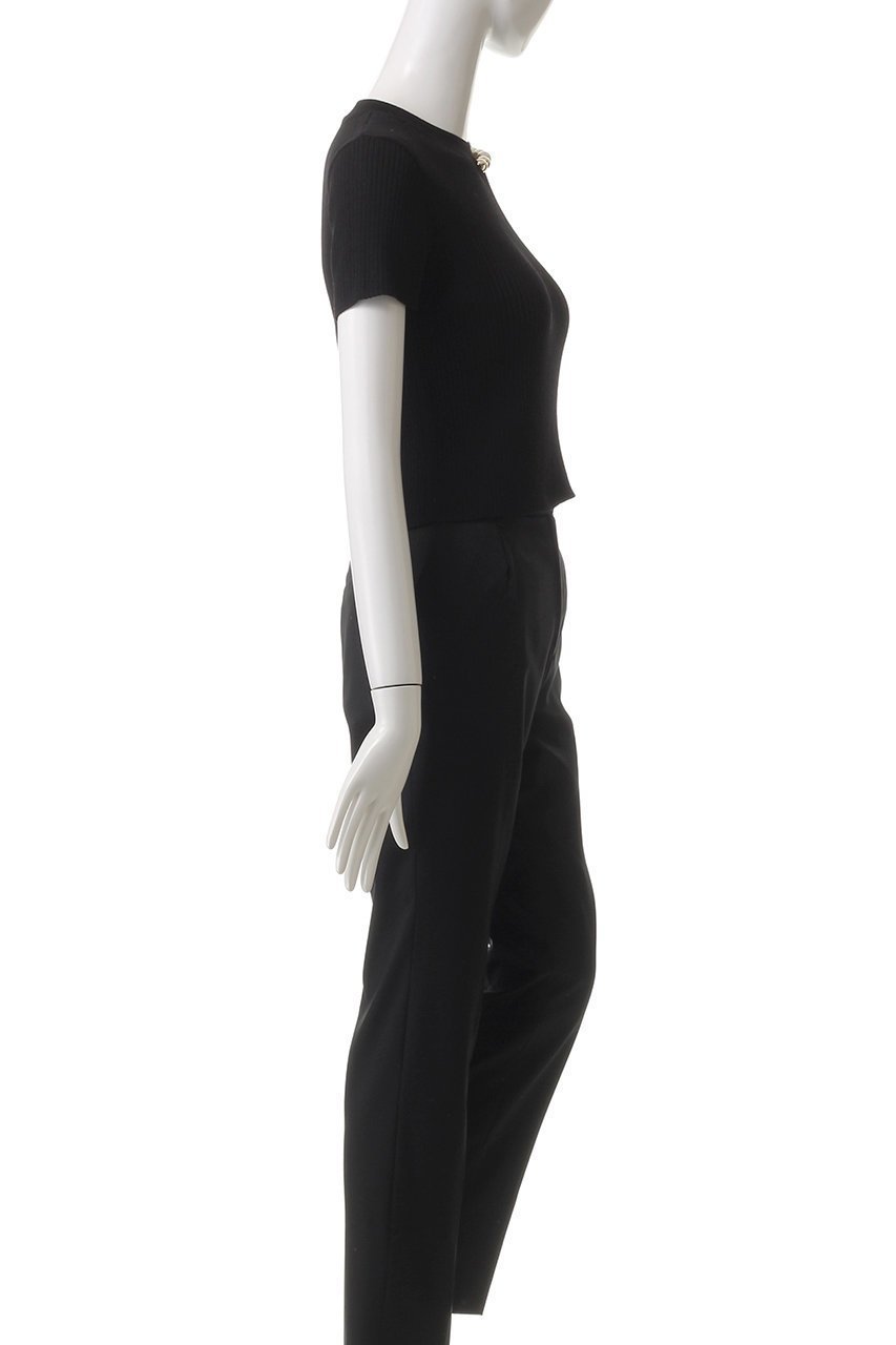 【ベイジ,/BEIGE,】のVINCA(ビンカ)/パール付き半袖コットンリブニット 人気、トレンドファッション・服の通販 founy(ファニー) 　ファッション　Fashion　レディースファッション　Fashion for Women　トップス・カットソー　Cut & Sew Tops　ニット　Knit Tops & Sweaters　カジュアルプルオーバー・ニットトップス　Pullovers & Knit Tops / Casual Pullovers　シンプル　Simple, Minimal　パール　Pearl, Pearl Accent　フィット　Fit, Slim Fit　リブニット　Rib Knit, Ribbed Knit　エレガント 上品　Elegant　半袖　Short Sleeve, Half Sleeve　other-3|ID: prp329100004446190 ipo3291000000035066108