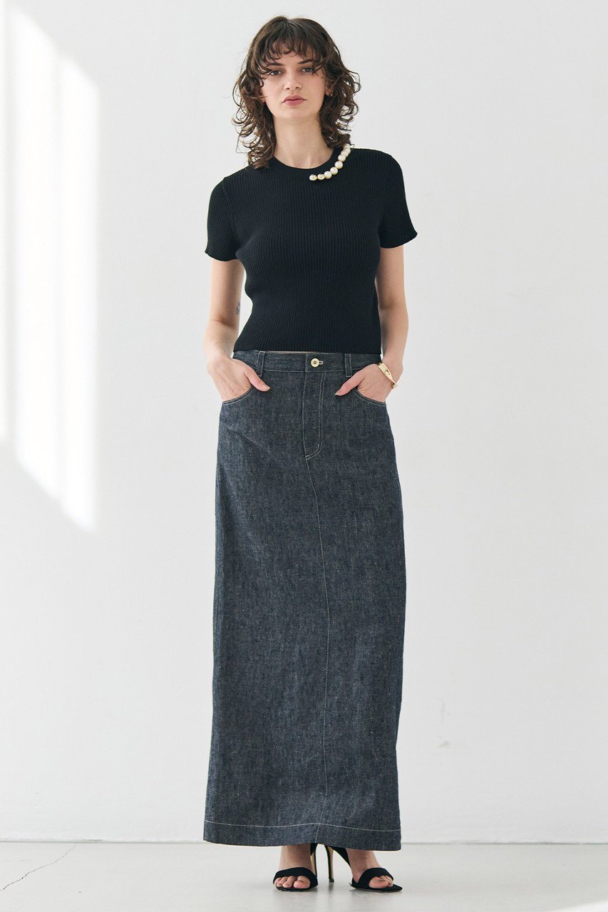 【ベイジ,/BEIGE,】のVINCA(ビンカ)/パール付き半袖コットンリブニット 人気、トレンドファッション・服の通販 founy(ファニー) 　ファッション　Fashion　レディースファッション　Fashion for Women　トップス・カットソー　Cut & Sew Tops　ニット　Knit Tops & Sweaters　カジュアルプルオーバー・ニットトップス　Pullovers & Knit Tops / Casual Pullovers　シンプル　Simple, Minimal　パール　Pearl, Pearl Accent　フィット　Fit, Slim Fit　リブニット　Rib Knit, Ribbed Knit　エレガント 上品　Elegant　半袖　Short Sleeve, Half Sleeve　other-6|ID: prp329100004446190 ipo3291000000035066111