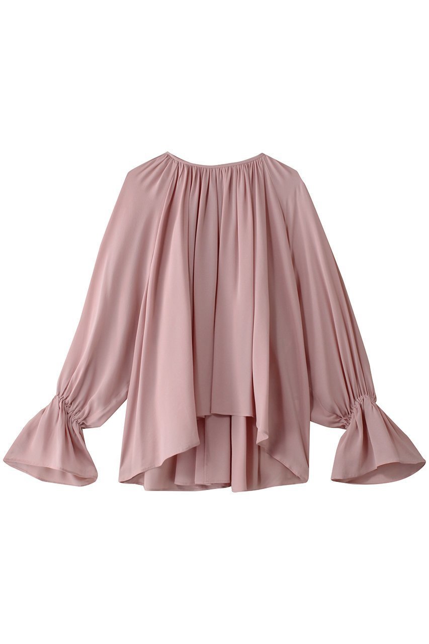 【ベイジ,/BEIGE,】のMUSCARI(ムスカリ)/ソフトシルクキャンディースリーブブラウス インテリア・キッズ・メンズ・レディースファッション・服の通販 founy(ファニー) ファッション Fashion レディースファッション Fashion for Women トップス・カットソー Cut & Sew Tops シャツ・ブラウス・オフィスカジュアル Elegant Blouses & Button-Ups エレガント 上品 Elegant シルク Silk, 100% Silk シンプル Simple, Minimal スリーブ Sleeve, Long Sleeve / Short Sleeve ドレープ Drape, Draping Fabric ボトム Bottoms, Lower Wear ロング Long, Long-Length Old Rose|ID: prp329100004446193 ipo3291000000035062827