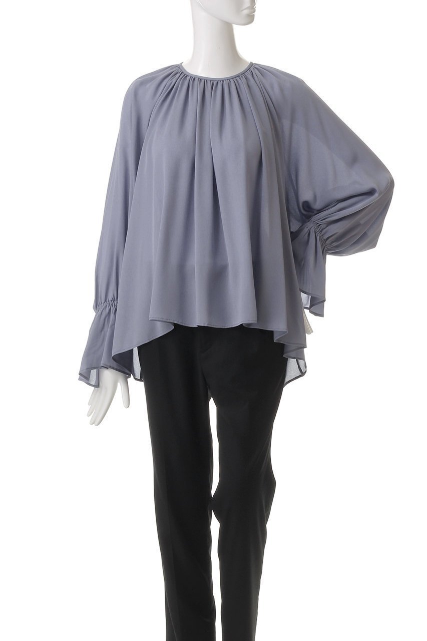 【ベイジ,/BEIGE,】のMUSCARI(ムスカリ)/ソフトシルクキャンディースリーブブラウス 人気、トレンドファッション・服の通販 founy(ファニー) ファッション Fashion レディースファッション Fashion for Women トップス・カットソー Cut & Sew Tops シャツ・ブラウス・オフィスカジュアル Elegant Blouses & Button-Ups エレガント 上品 Elegant シルク Silk, 100% Silk シンプル Simple, Minimal スリーブ Sleeve, Long Sleeve / Short Sleeve ドレープ Drape, Draping Fabric ボトム Bottoms, Lower Wear ロング Long, Long-Length other-2|ID: prp329100004446193 ipo3291000000035062829