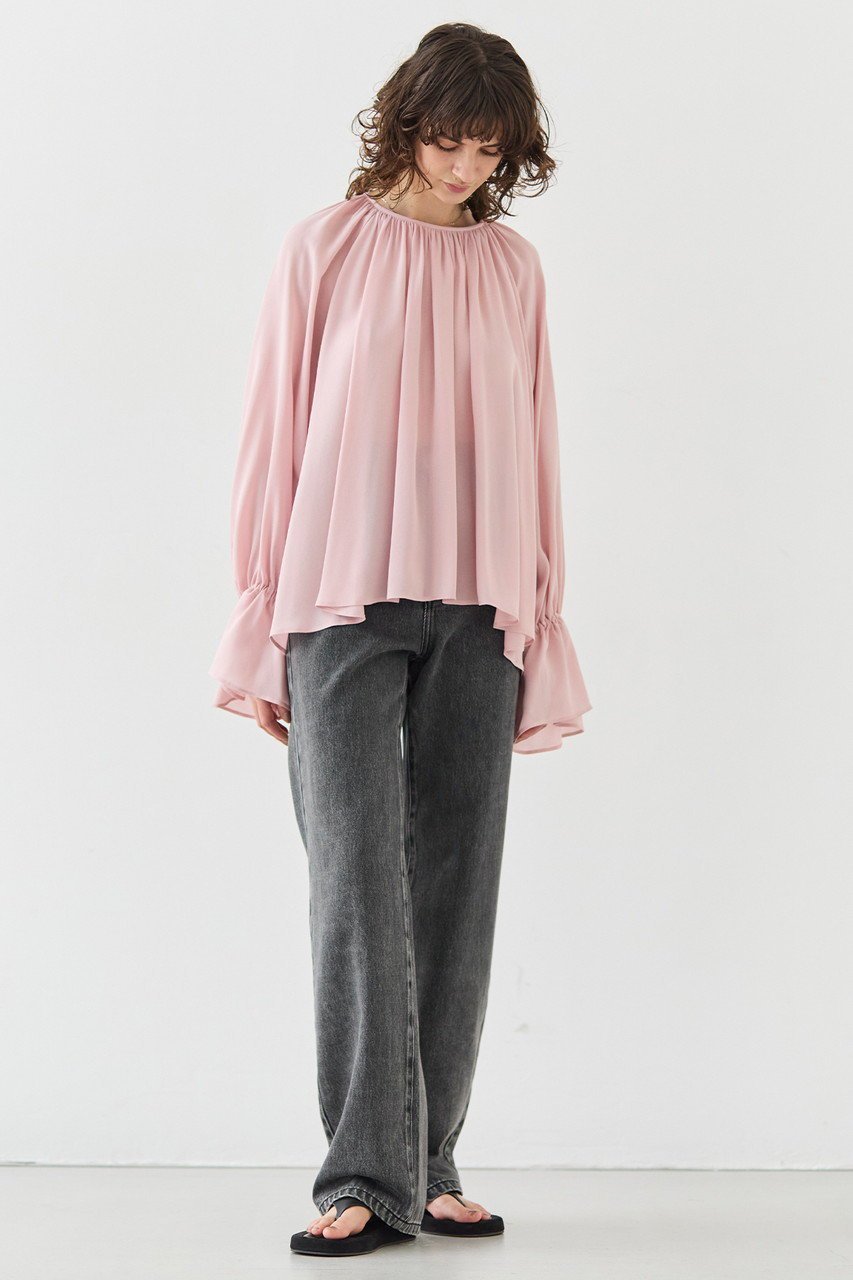 【ベイジ,/BEIGE,】のMUSCARI(ムスカリ)/ソフトシルクキャンディースリーブブラウス 人気、トレンドファッション・服の通販 founy(ファニー) ファッション Fashion レディースファッション Fashion for Women トップス・カットソー Cut & Sew Tops シャツ・ブラウス・オフィスカジュアル Elegant Blouses & Button-Ups エレガント 上品 Elegant シルク Silk, 100% Silk シンプル Simple, Minimal スリーブ Sleeve, Long Sleeve / Short Sleeve ドレープ Drape, Draping Fabric ボトム Bottoms, Lower Wear ロング Long, Long-Length other-6|ID: prp329100004446193 ipo3291000000035062833