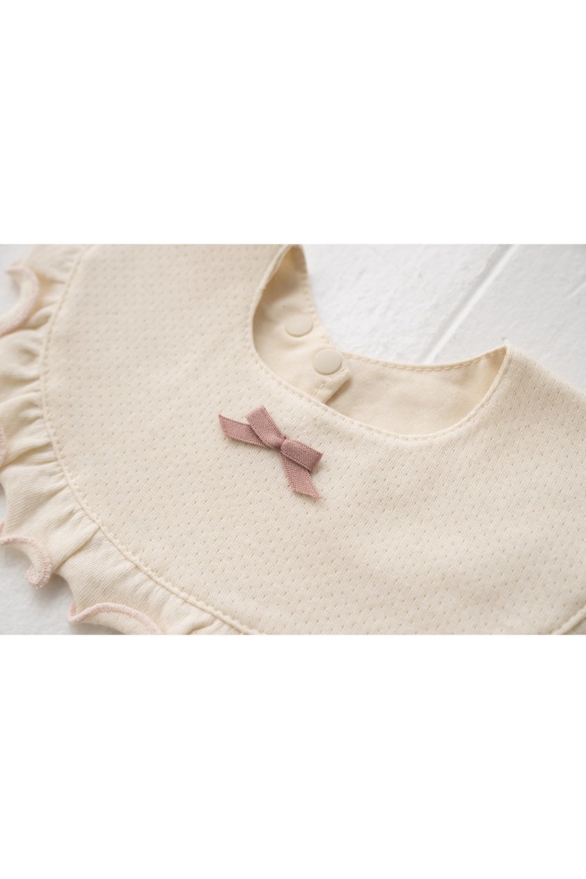 【ポプキンズ/POMPKINS / KIDS】の【BABY】コットンフライススタイ 人気、トレンドファッション・服の通販 founy(ファニー) 　ファッション　Fashion　キッズファッション　Fashion for Kids　フォーマル　Formal, Dressy　リボン　Ribbon, Bow　エレガント 上品　Elegant　other-3|ID: prp329100004446197 ipo3291000000036192724