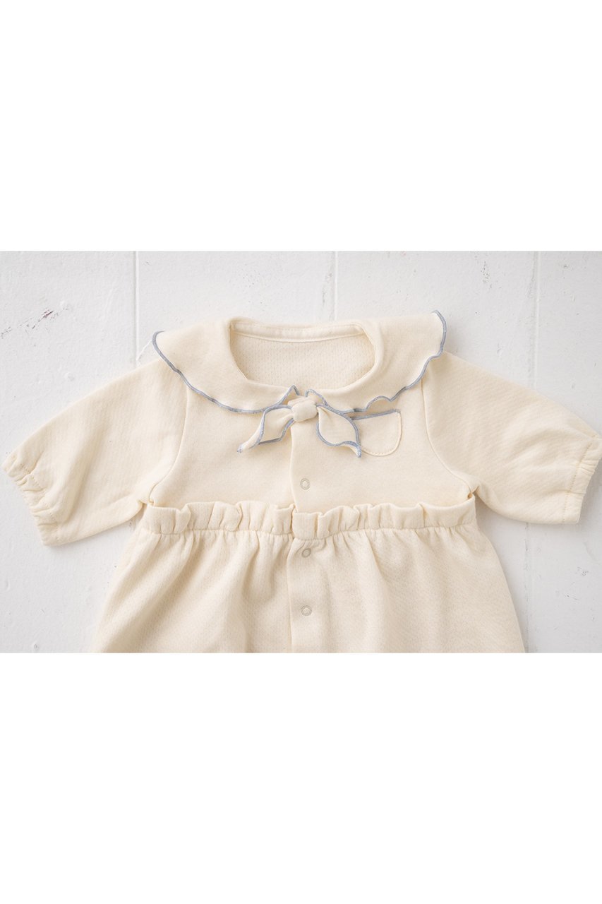 【ポプキンズ/POMPKINS / KIDS】の【BABY】コットンフライス2wayドレス 人気、トレンドファッション・服の通販 founy(ファニー) 　ファッション　Fashion　キッズファッション　Fashion for Kids　ワンピース　Dresses　なめらか　Smooth, Silky Texture　ドレス　Dress, One-Piece　バルーン　Balloon, Balloon Silhouette　フェミニン　Feminine, Girly　フリル　Frill, Ruffle　ベビー　Baby, Babywear　リボン　Ribbon, Bow　ロンパース　Romper, Jumpsuit　other-4|ID: prp329100004446198 ipo3291000000036192633