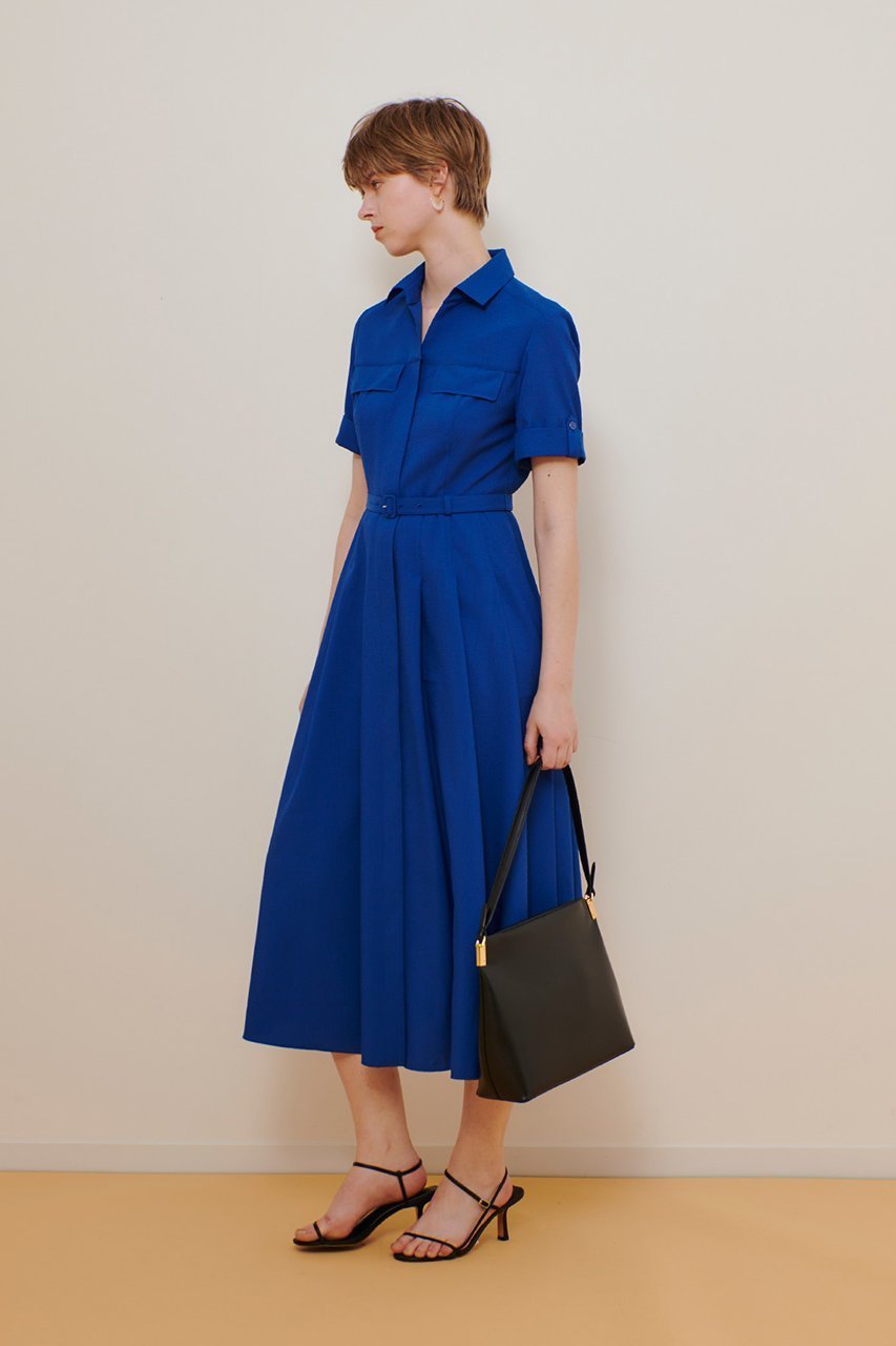 【アルアバイル/allureville】のサッカースキッパーターンバックワンピース 人気、トレンドファッション・服の通販 founy(ファニー) 　ファッション　Fashion　レディースファッション　Fashion for Women　ワンピース　Dresses　チュニック　Tunic Tops & Dresses　サッカー　Seersucker, Summer Fabric　ジャケット　Jacket, Outerwear　チュニック　Tunic, Long Top　デニム　Denim, Jeans Material　フォルム　Silhouette, Form　ポケット　Pocket, Pocket Detail　ロング　Long, Long-Length　夏　Summer　other-8|ID: prp329100004446203 ipo3291000000032792287
