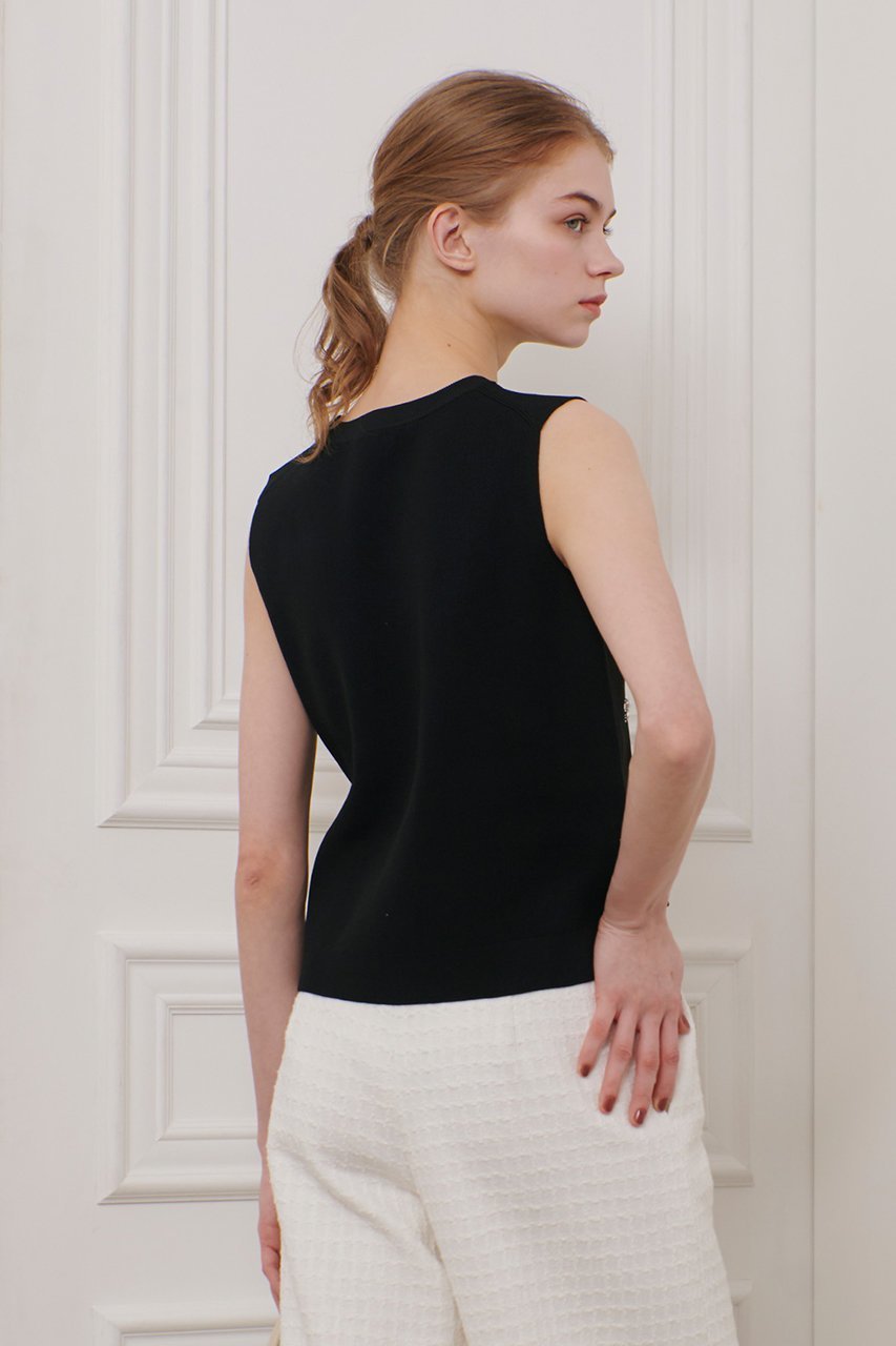 【アルアバイル/allureville】の【Loulou Willoughby】ジュエルプルオーバー 人気、トレンドファッション・服の通販 founy(ファニー) 　ファッション　Fashion　レディースファッション　WOMEN　トップス・カットソー　Tops/Tshirt　ニット　Knit Tops　プルオーバー　Pullover　おすすめ　Recommend　インナー　Inner　コンパクト　Compact　シンプル　Simple　ジャケット　Jacket　ジュエル　Jewel　バランス　Balance　ビジュー　Bijou　フィット　Fit　エレガント 上品　Elegant　other-7|ID: prp329100004446205 ipo3291000000031369530