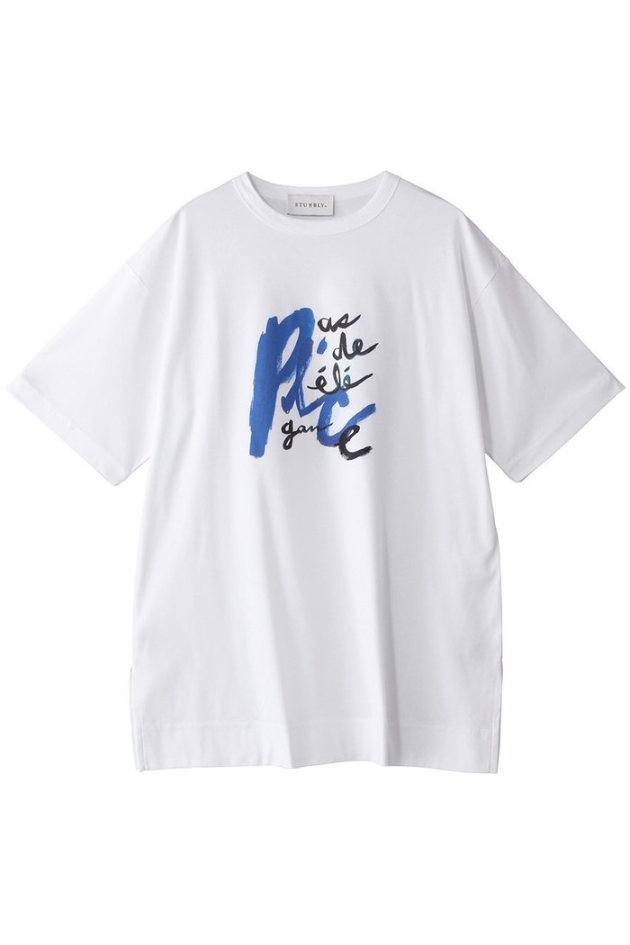 【ヒューエルミュージアム/hueLe Museum】の【STUMBLY】Eri Yoshidaコラボ Tシャツ インテリア・キッズ・メンズ・レディースファッション・服の通販 founy(ファニー) https://founy.com/ ファッション Fashion レディースファッション WOMEN トップス・カットソー Tops/Tshirt シャツ/ブラウス Shirts/Blouses ロング / Tシャツ T-Shirts カットソー Cut and Sewn コラボ Collaboration ショート Short スリーブ Sleeve デニム Denim フロント Front NEW・新作・新着・新入荷 New Arrivals |ID: prp329100004446213 ipo3291000000031077601