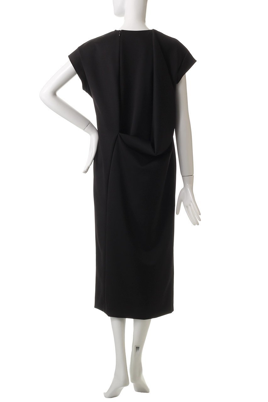 【エステータ/esteta】のスキューバフレンチスリーブワンピース 人気、トレンドファッション・服の通販 founy(ファニー) 　ファッション　Fashion　レディースファッション　Fashion for Women　ワンピース　Dresses　チュニック　Tunic Tops & Dresses　シンプル　Simple, Minimal　スタイリッシュ　Stylish, Fashionable　チュニック　Tunic, Long Top　ドレープ　Drape, Draping Fabric　フォルム　Silhouette, Form　フロント　Front, Front Design　ロング　Long, Long-Length　再入荷　Restock / Back in Stock　other-4|ID: prp329100004446215 ipo3291000000035052155