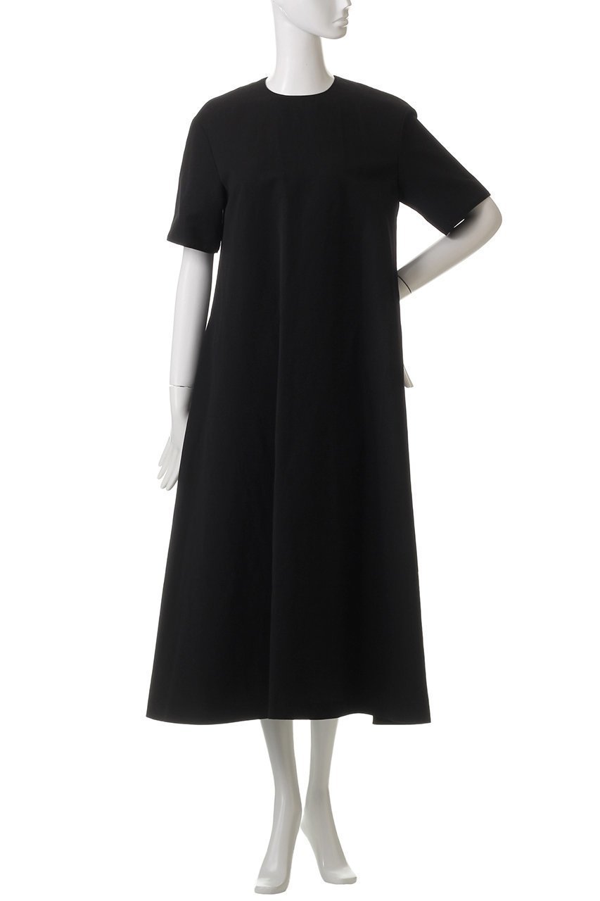【エステータ/esteta】のウールリネン半袖フレアワンピース 人気、トレンドファッション・服の通販 founy(ファニー) 　ファッション　Fashion　レディースファッション　Fashion for Women　ワンピース　Dresses　チュニック　Tunic Tops & Dresses　エレガント 上品　Elegant　シンプル　Simple, Minimal　チュニック　Tunic, Long Top　フレア　Flare, Flared　リネン　Linen, Linen Fabric　ロング　Long, Long-Length　半袖　Short Sleeve, Half Sleeve　other-2|ID: prp329100004446216 ipo3291000000032868752