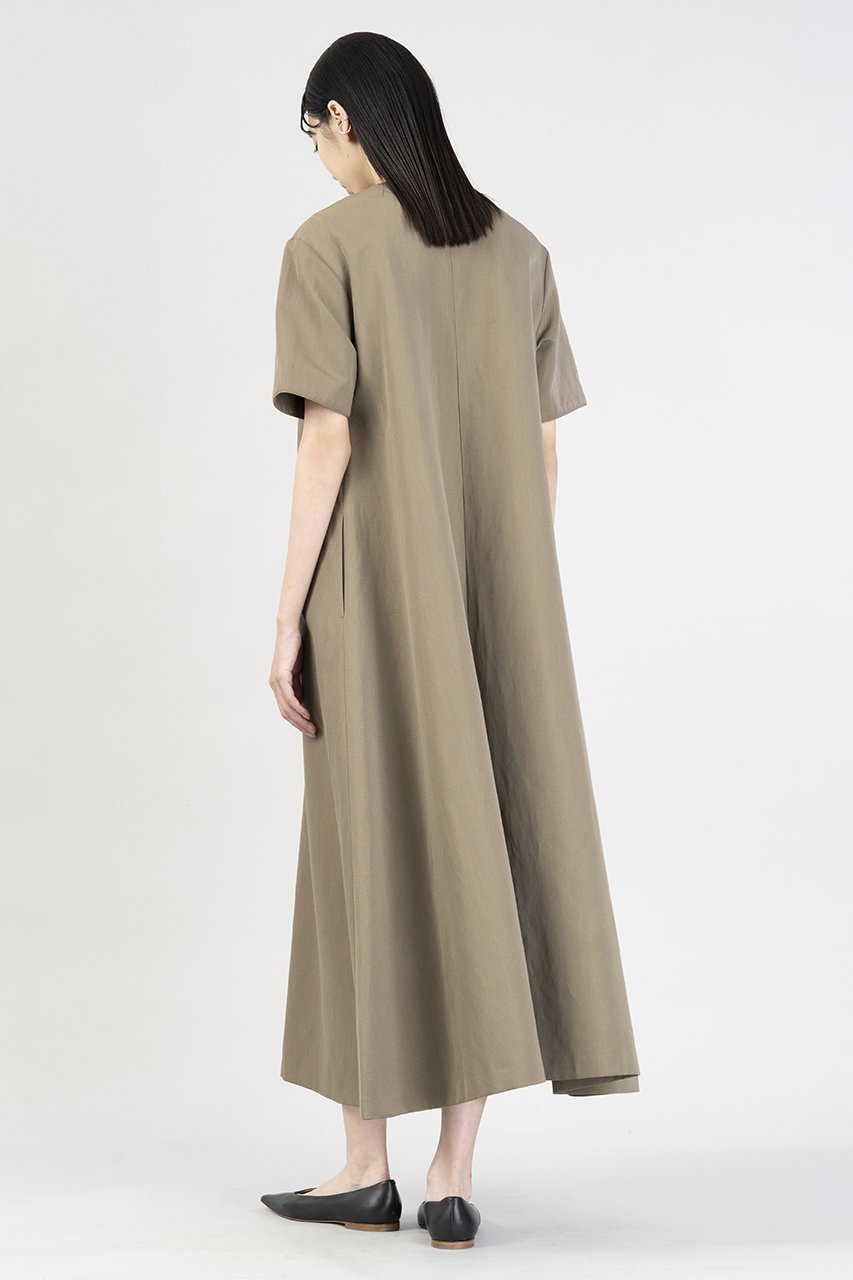 【エステータ/esteta】のウールリネン半袖フレアワンピース 人気、トレンドファッション・服の通販 founy(ファニー) 　ファッション　Fashion　レディースファッション　Fashion for Women　ワンピース　Dresses　チュニック　Tunic Tops & Dresses　エレガント 上品　Elegant　シンプル　Simple, Minimal　チュニック　Tunic, Long Top　フレア　Flare, Flared　リネン　Linen, Linen Fabric　ロング　Long, Long-Length　半袖　Short Sleeve, Half Sleeve　other-6|ID: prp329100004446216 ipo3291000000032868773