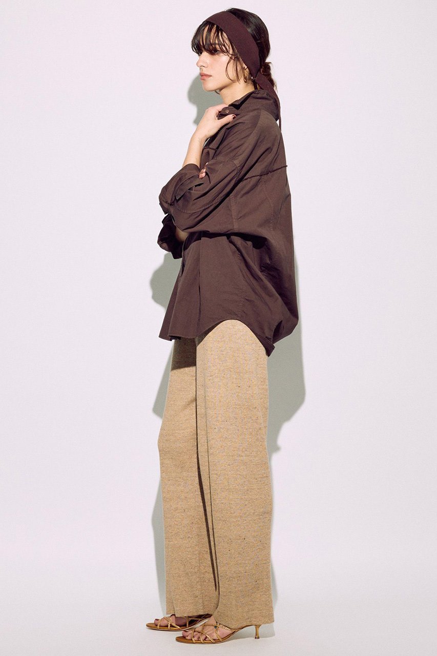 【ブリル/BRILL】のニットリブパンツ 人気、トレンドファッション・服の通販 founy(ファニー) 　ファッション　Fashion　レディースファッション　WOMEN　パンツ　Pants　イタリア　Italy　ジャケット　Jacket　フレンチ　French　リネン　Linen　リラックス　Relax　ワイド　Wide　ワイドリブ　Wide Rib　NEW・新作・新着・新入荷　New Arrivals　other-5|ID: prp329100004446217 ipo3291000000031325518